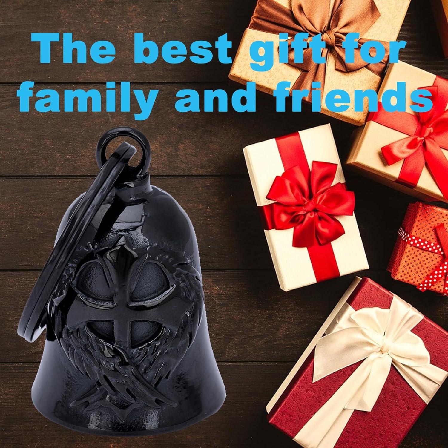 Campana de Motocicleta TEWAFOS Bell01 Acero Inoxidable Negra