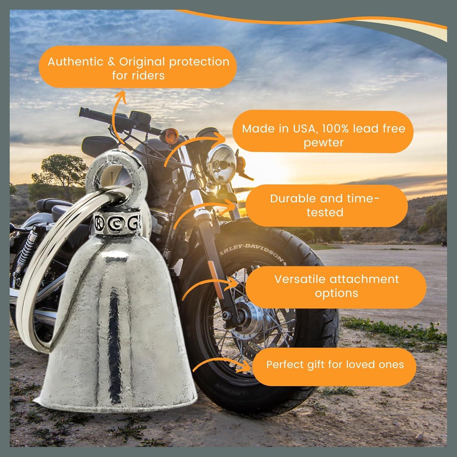 Campana de la Suerte Guardian de Estaño Hecha a Mano - Regalo