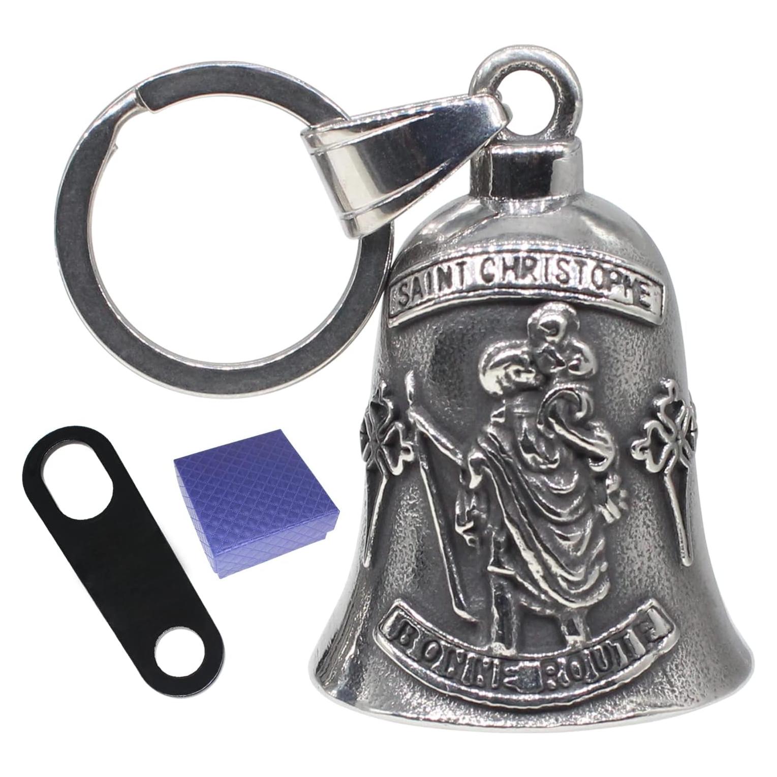 Campana de Motocicleta Acero Inoxidable con Soporte y Regalo