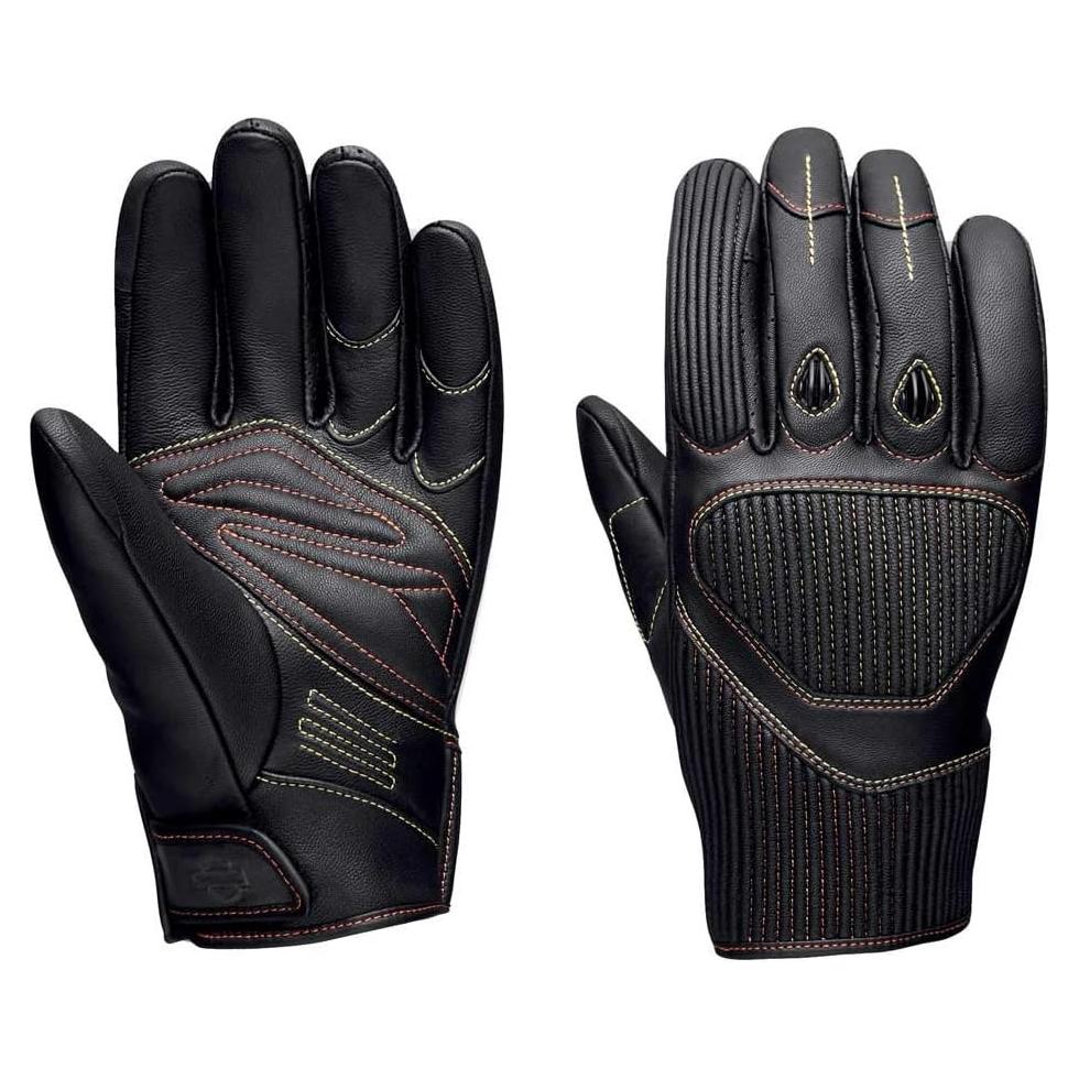 Guantes de Cuero para Hombre Harley-Davidson Watt Negro