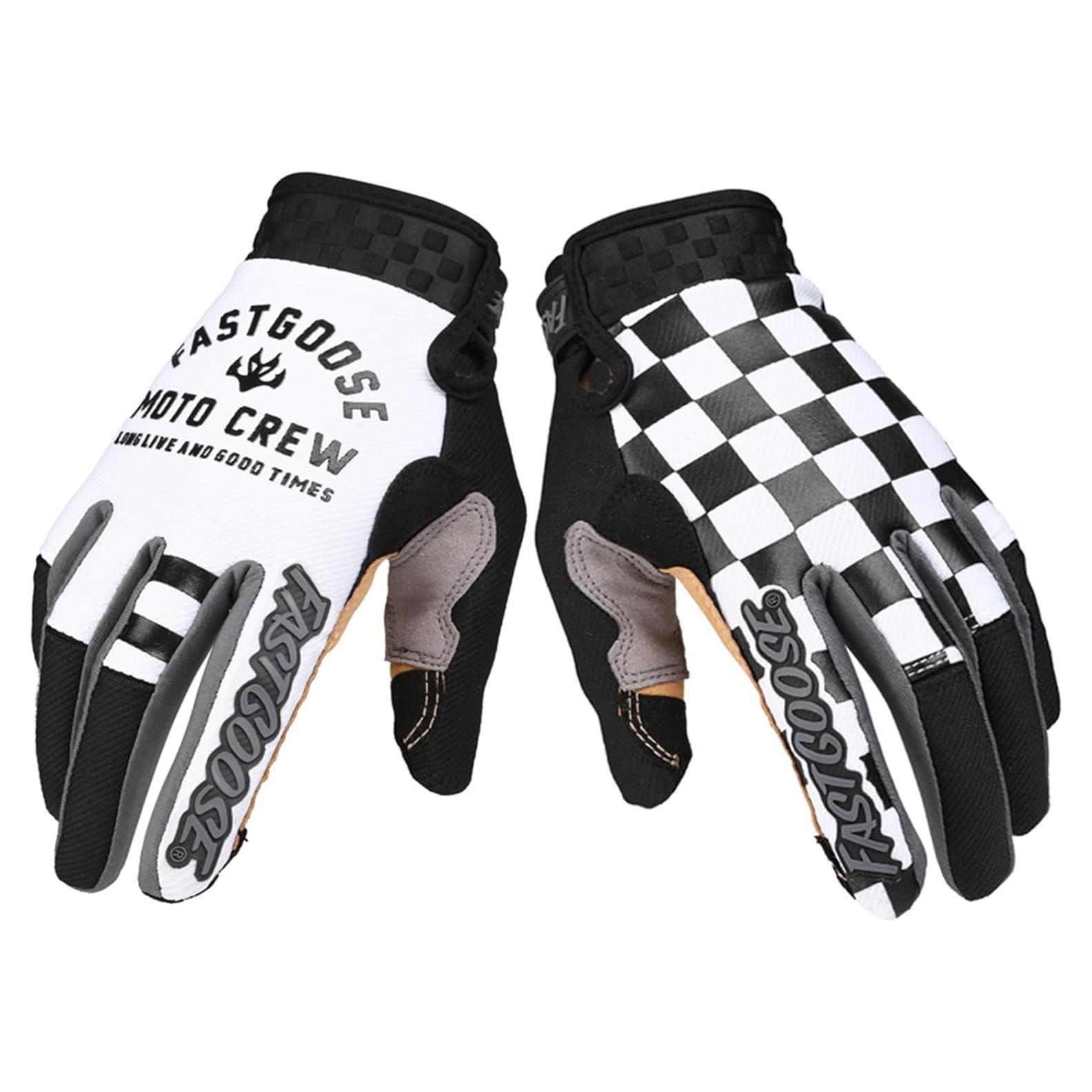 Guantes de Ciclismo EXCEREY Microfibra Tablero Ajedrez S-XL