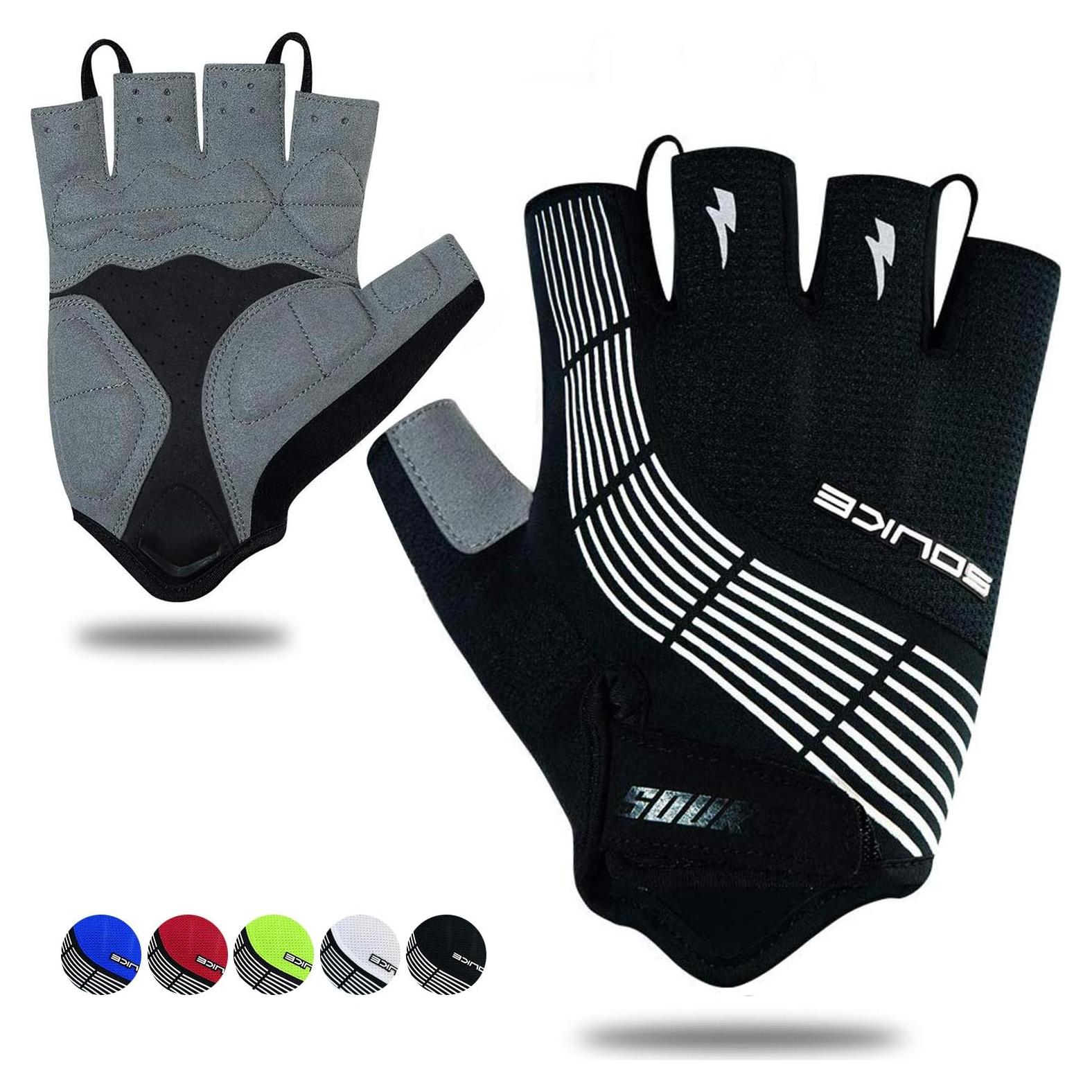 Guantes de Ciclismo Souke Sports - Dedos Cortos, Transpirables
