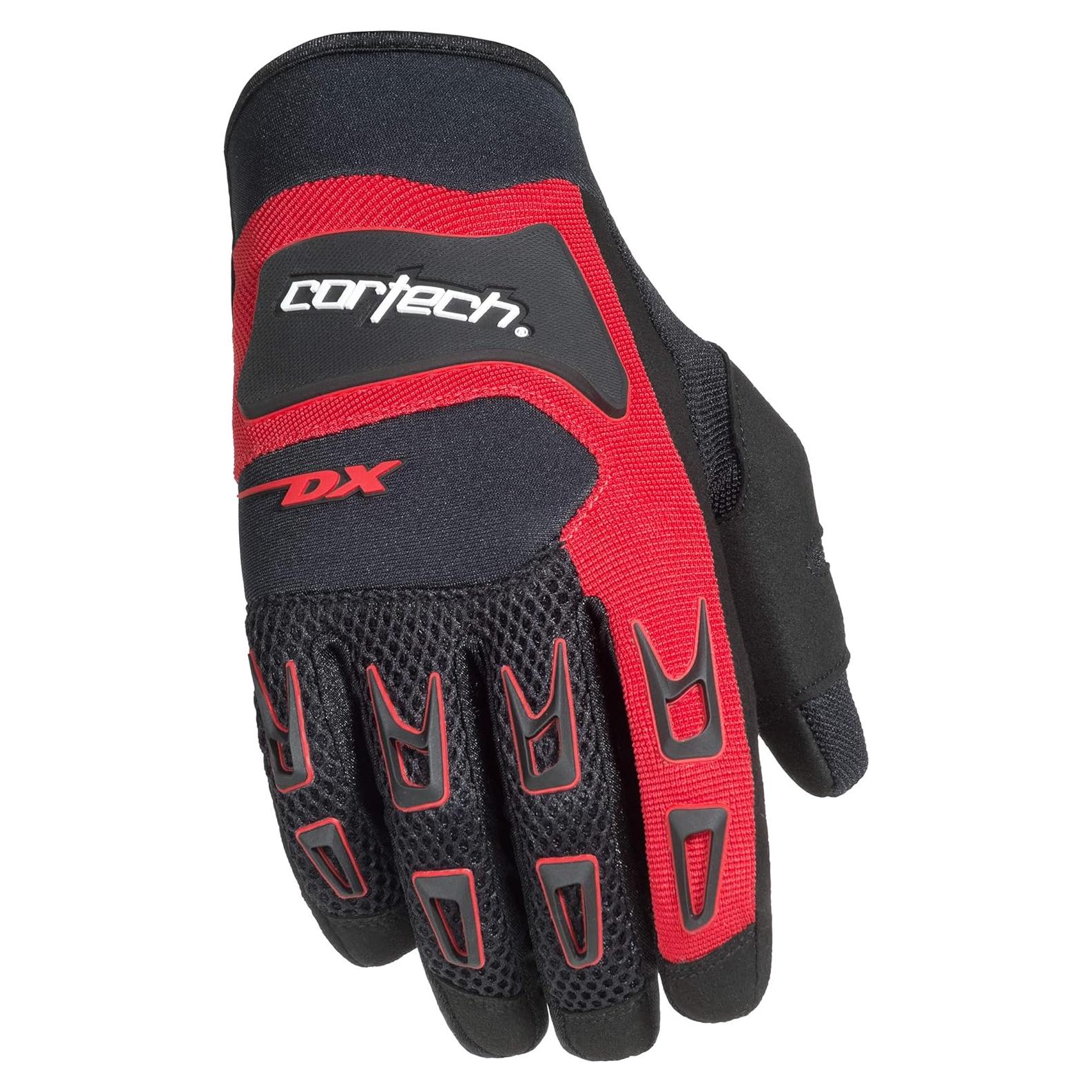 Guantes de Motocicleta Cortech DX 3 XL Neopreno Negro/Rojo