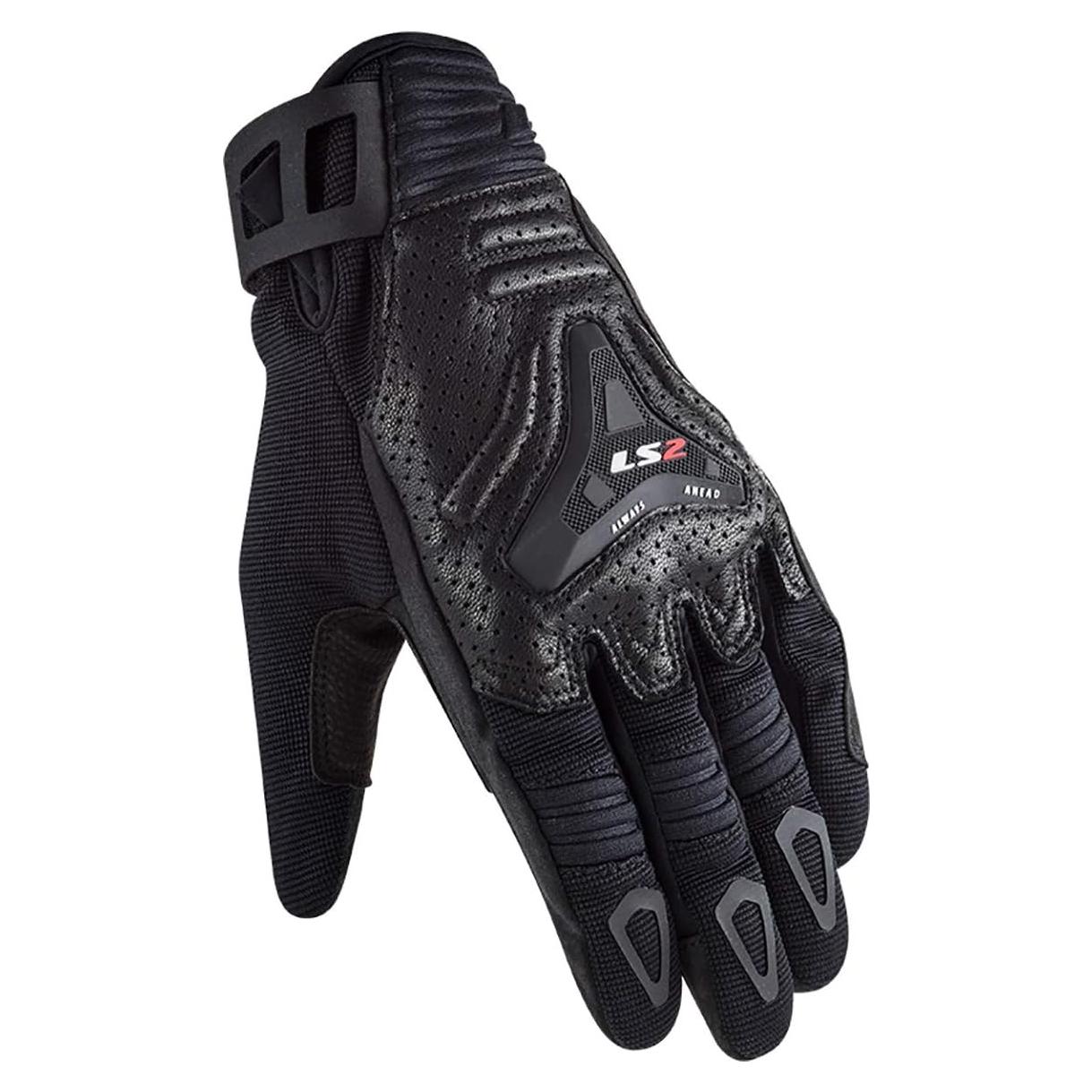 Guante de Touring Todo Terreno LS2 para Hombre - Negro - Grande