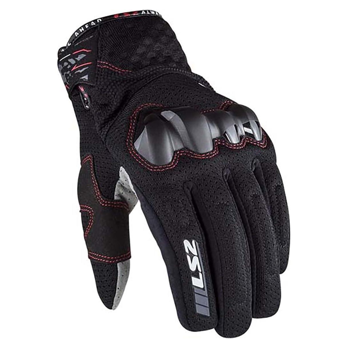 Guante de Touring para Mujeres LS2 Chaki Negro Grande