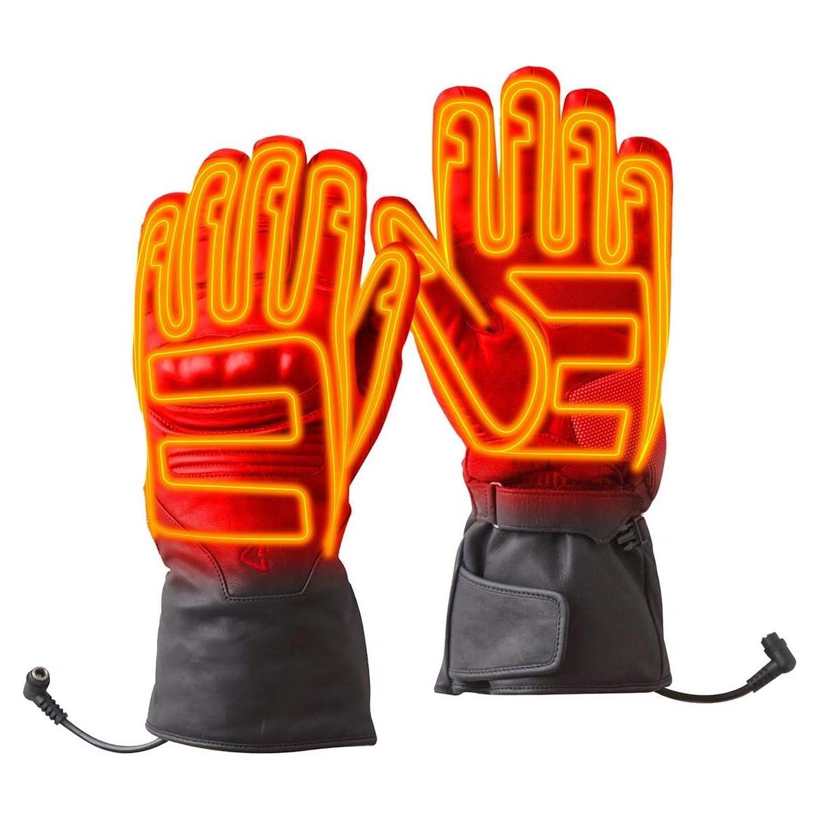 Guantes calefaccionados Gerbing 12V Vanguard XXL, cuero impermeable