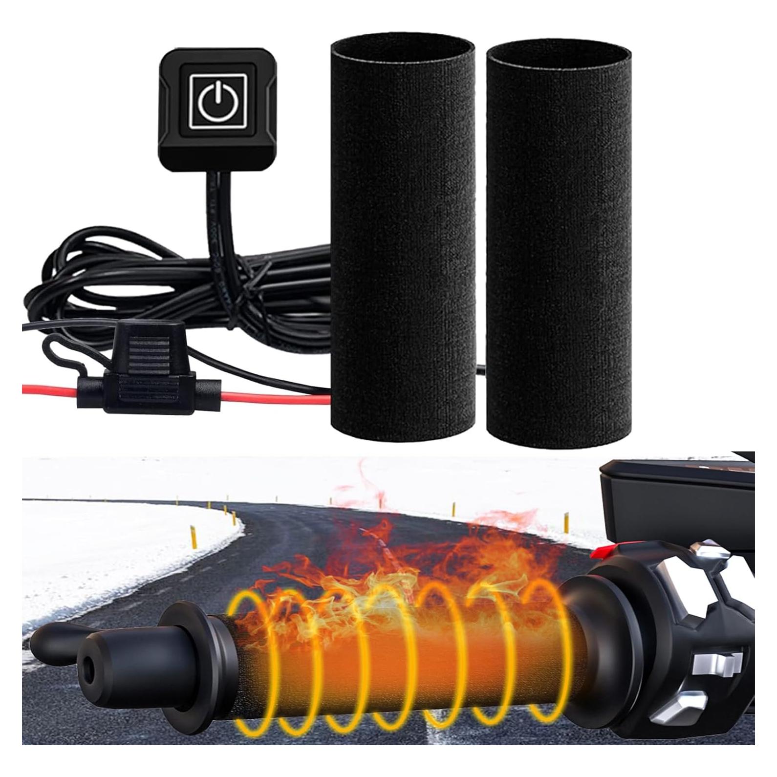 Almohadillas Calentadas OXWIND 12V para Manillar de Motocicleta