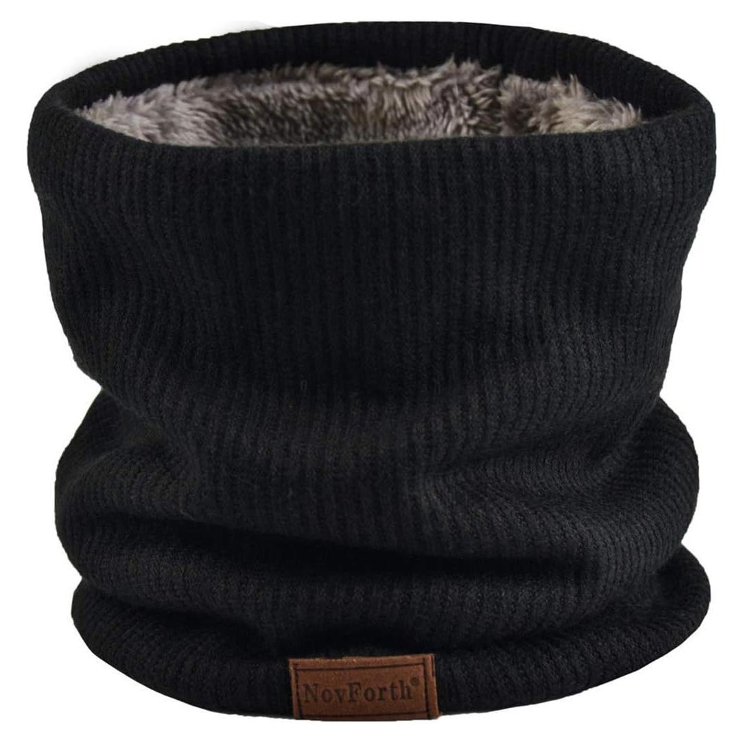 Calentador de Cuello NovForth Gaiter de Forro Polar Unisex Negro
