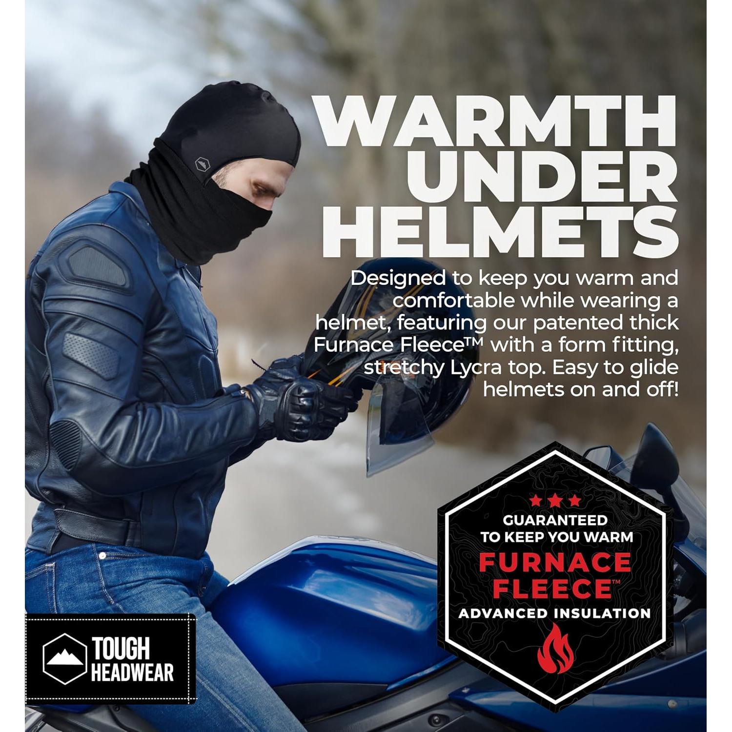 Calentador de Cuello Balaclava Tough - Forro Polar Negro