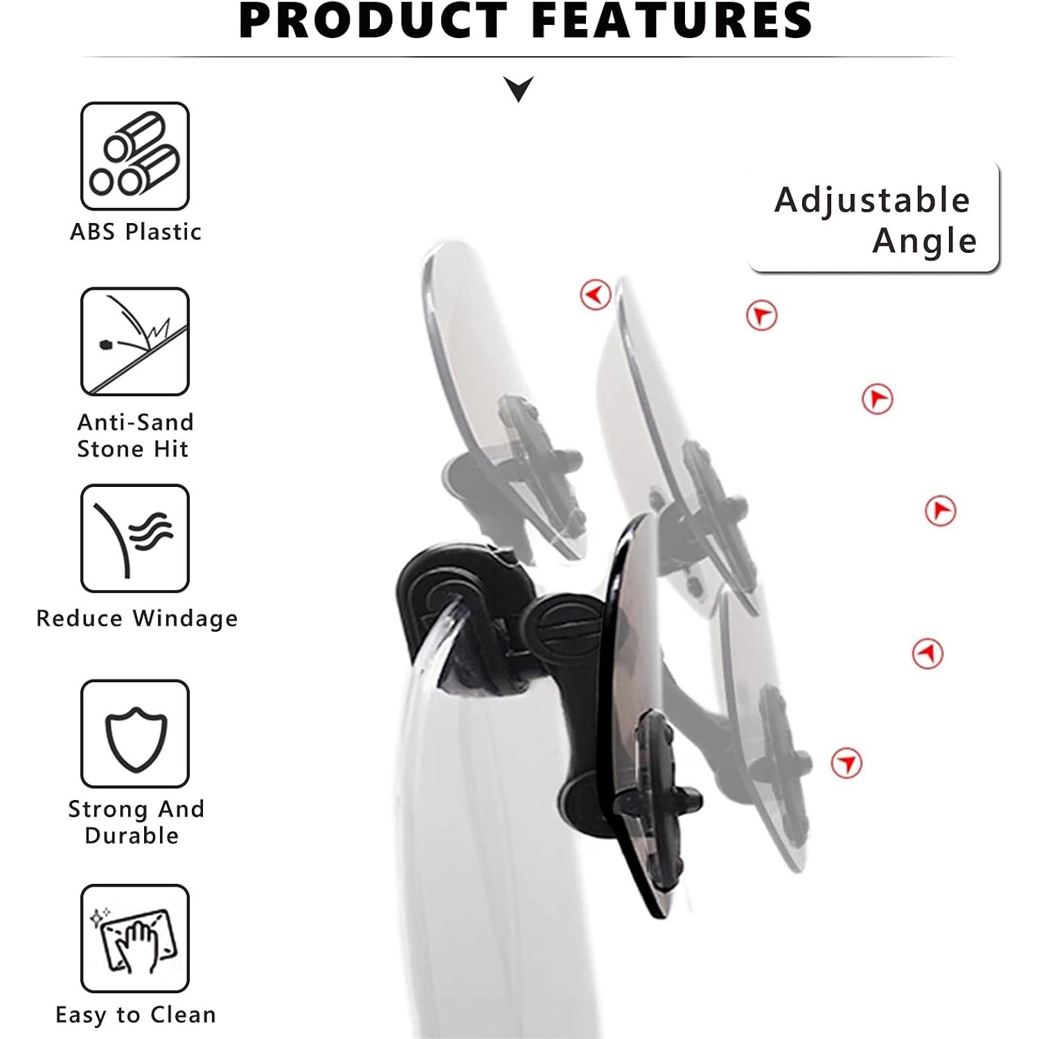 Extensión Parabrisas Universal SOPINEKO 210mm Ahumado para Motocicleta