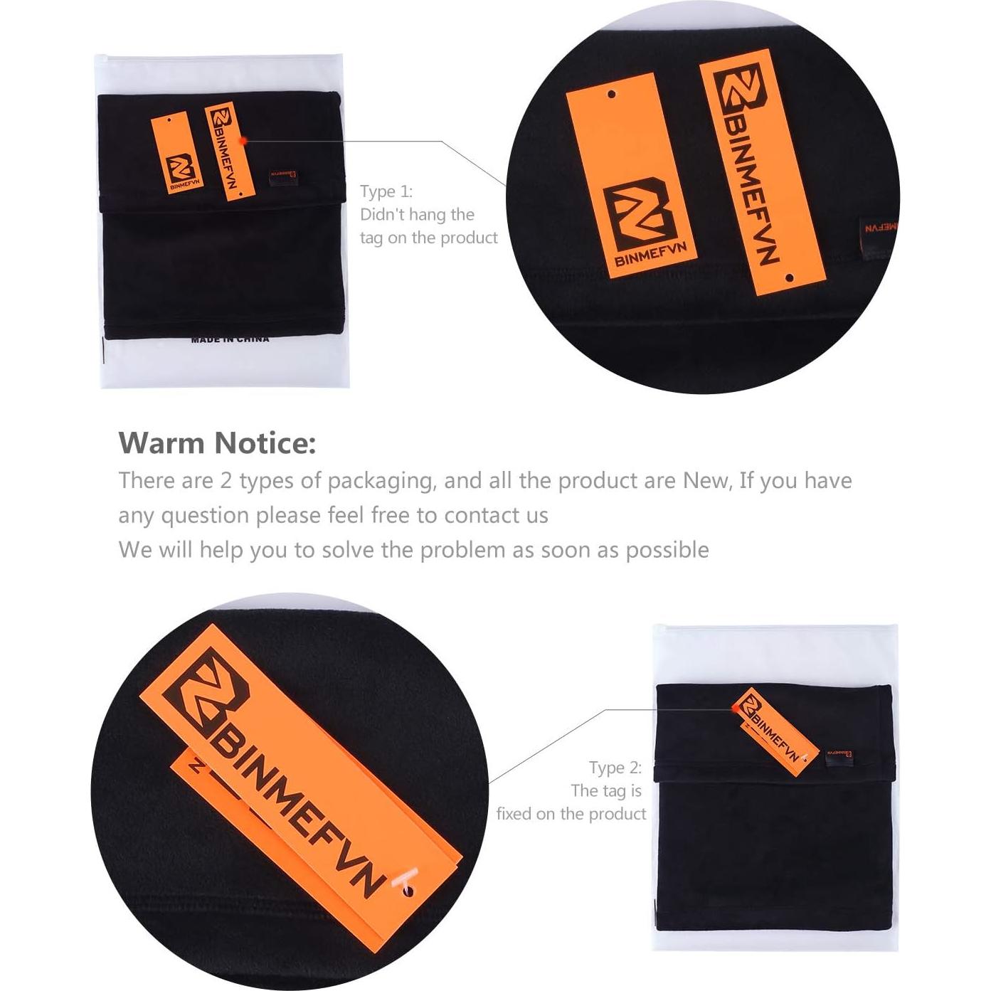 Gaiter de Cuello B BINMEFVN - Forro Polar a Prueba de Viento