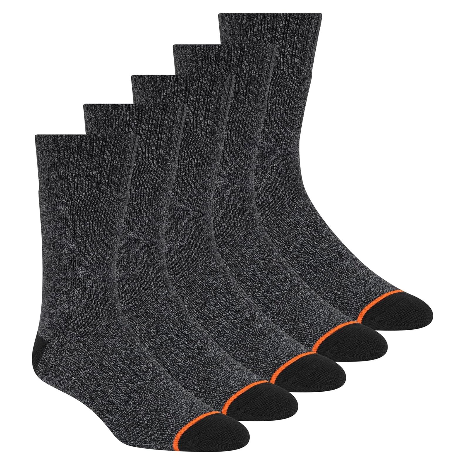 Calcetines térmicos para hombre Weatherproof 5 pares negros