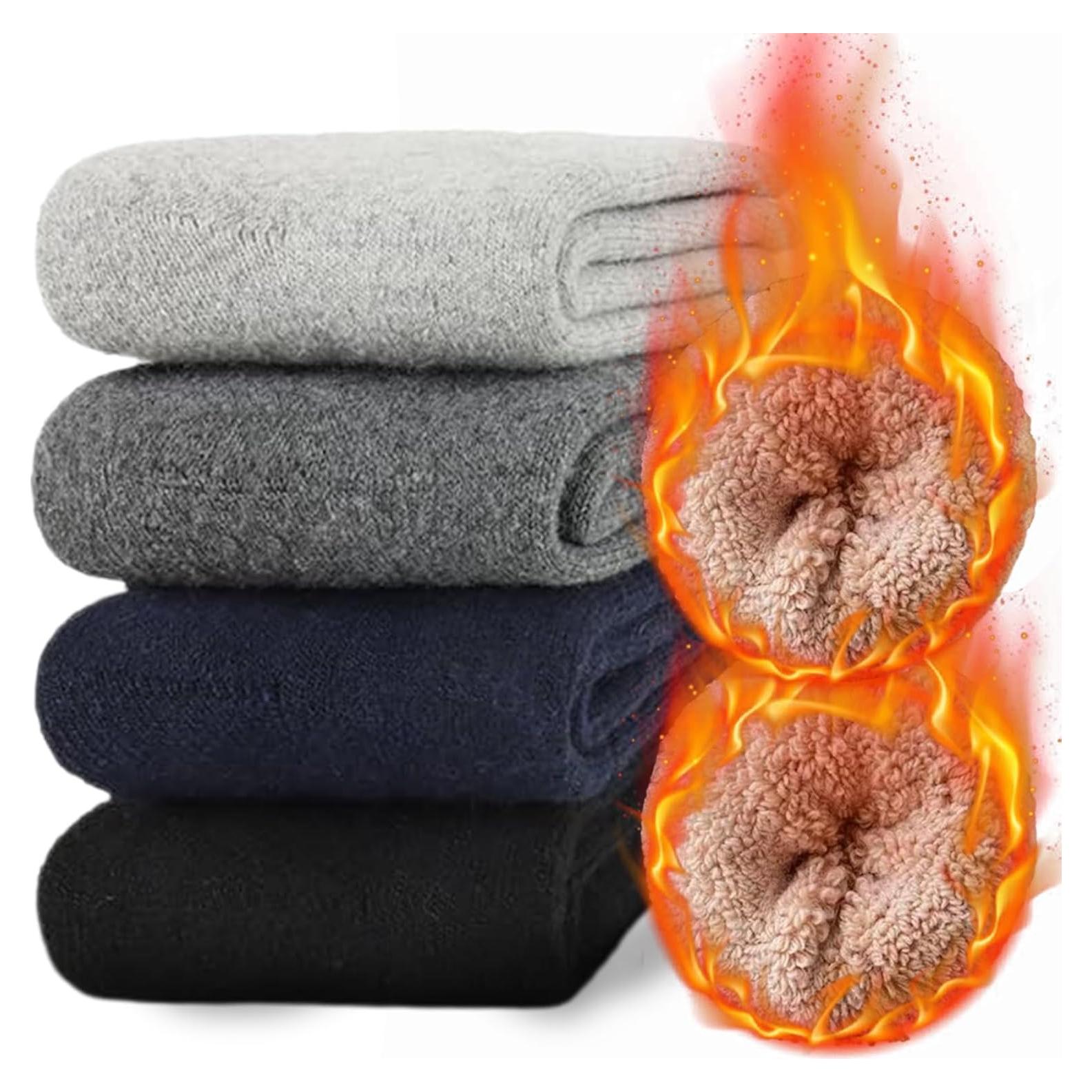 Calcetines Térmicos de Lana MOSOTECH para Hombres - 5 Pares Talla 40-46