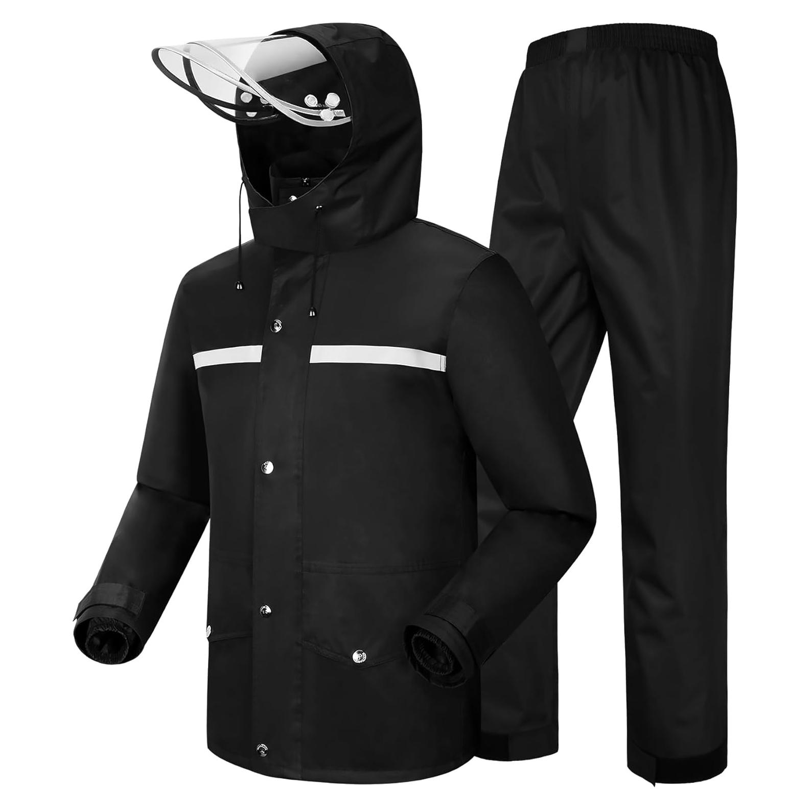 Traje de Lluvia iCreek Impermeable Unisex Chaqueta y Pantalón