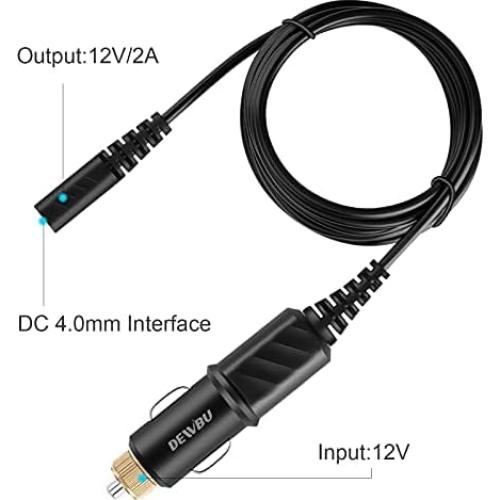 Cable de Conexión 1.5m DEWBU para Chaquetas Calefaccionadas 12V