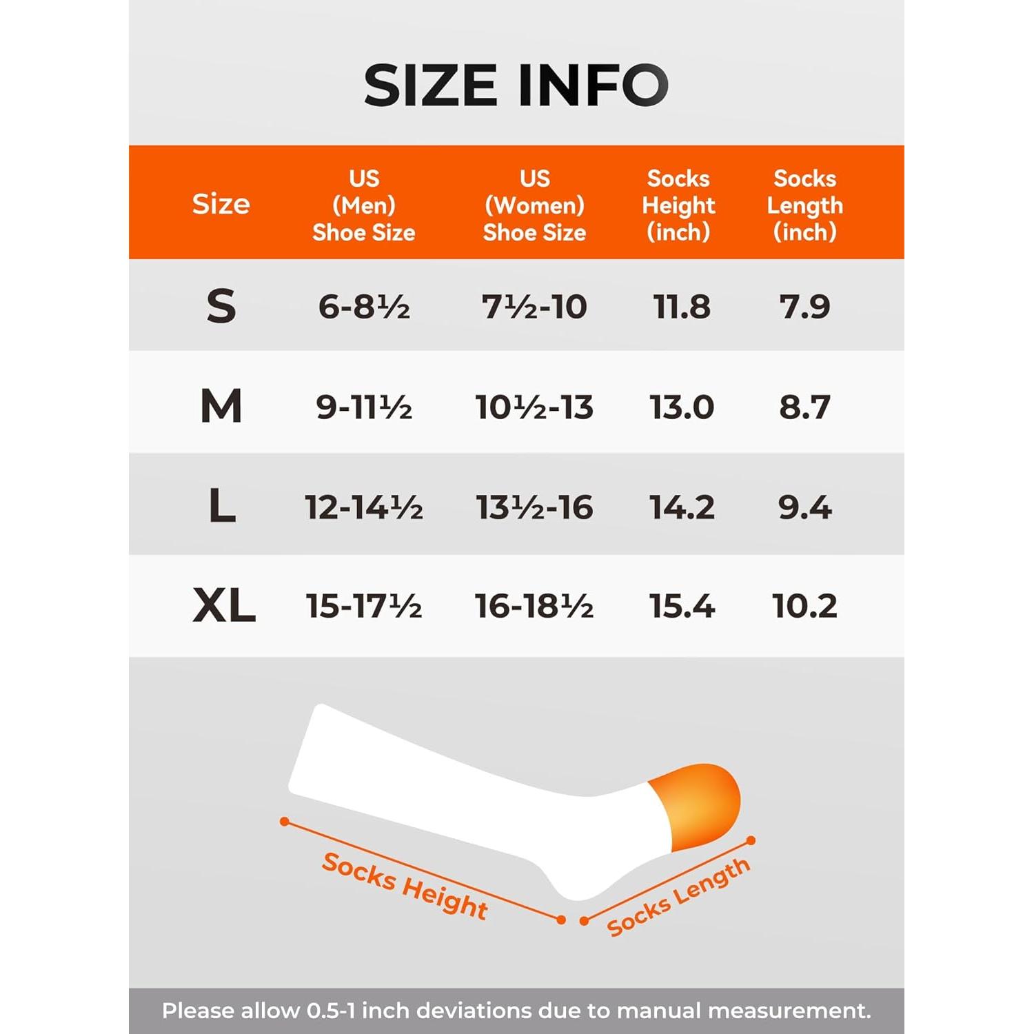 Calcetines Calentados Eléctricos ORORO Mediano Negro con Batería