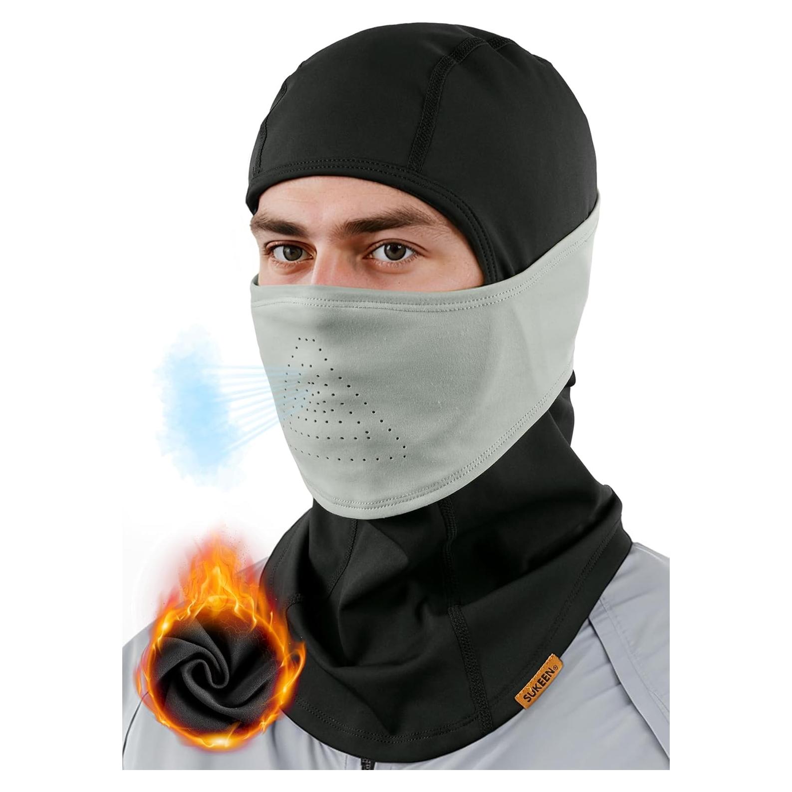 Máscara Balaclava Invierno Sukeen Gris Transpirable Unisex