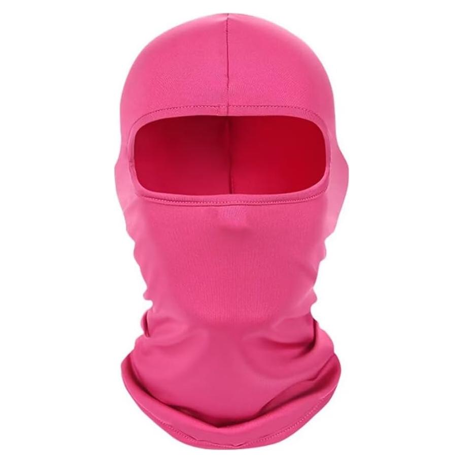 Balaclava Esquí Protección UV Rojo Rosa Unisex 20.1x15cm
