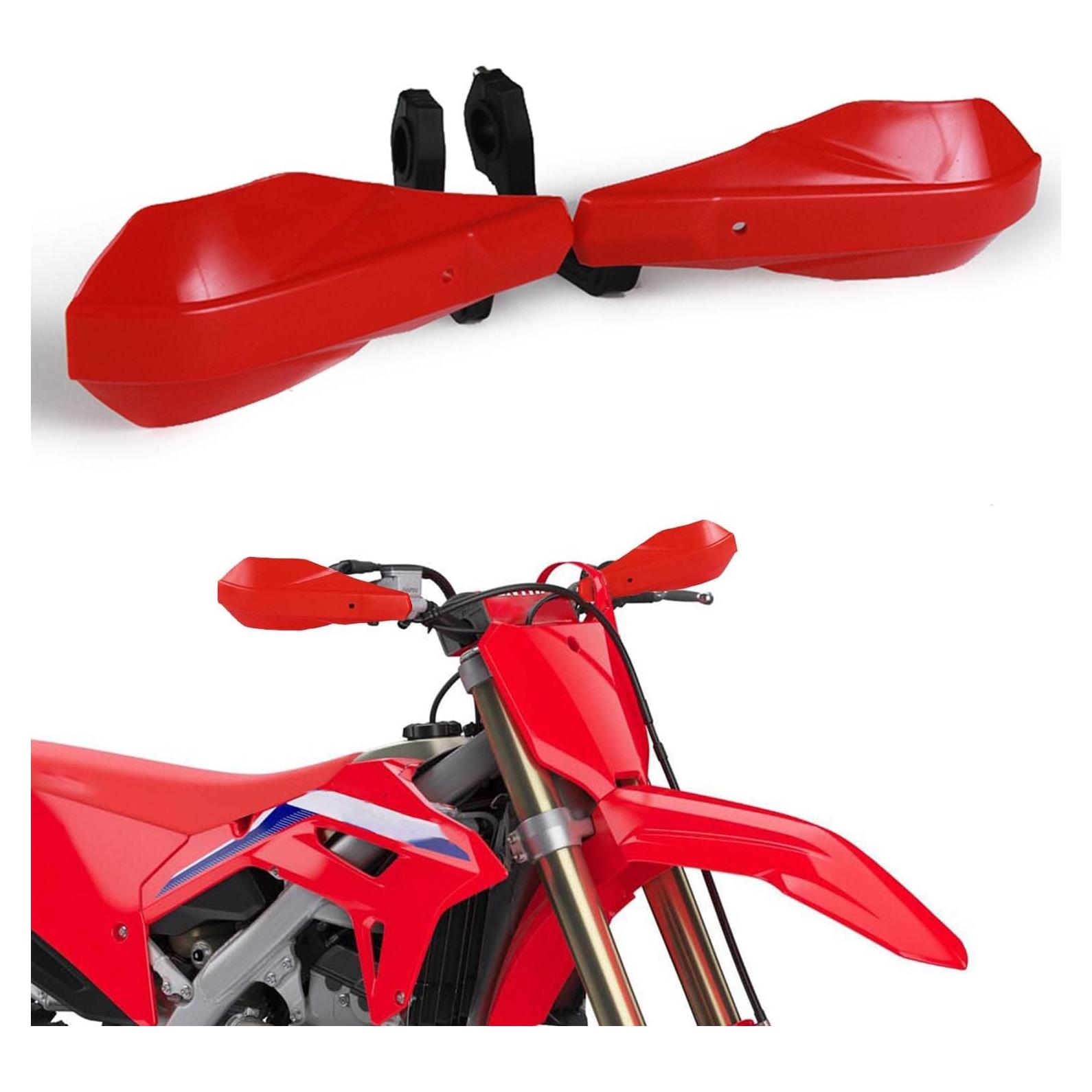 Protectores de Manos AnXin para Motocicleta 7/8" y 1 1/8" Rojo