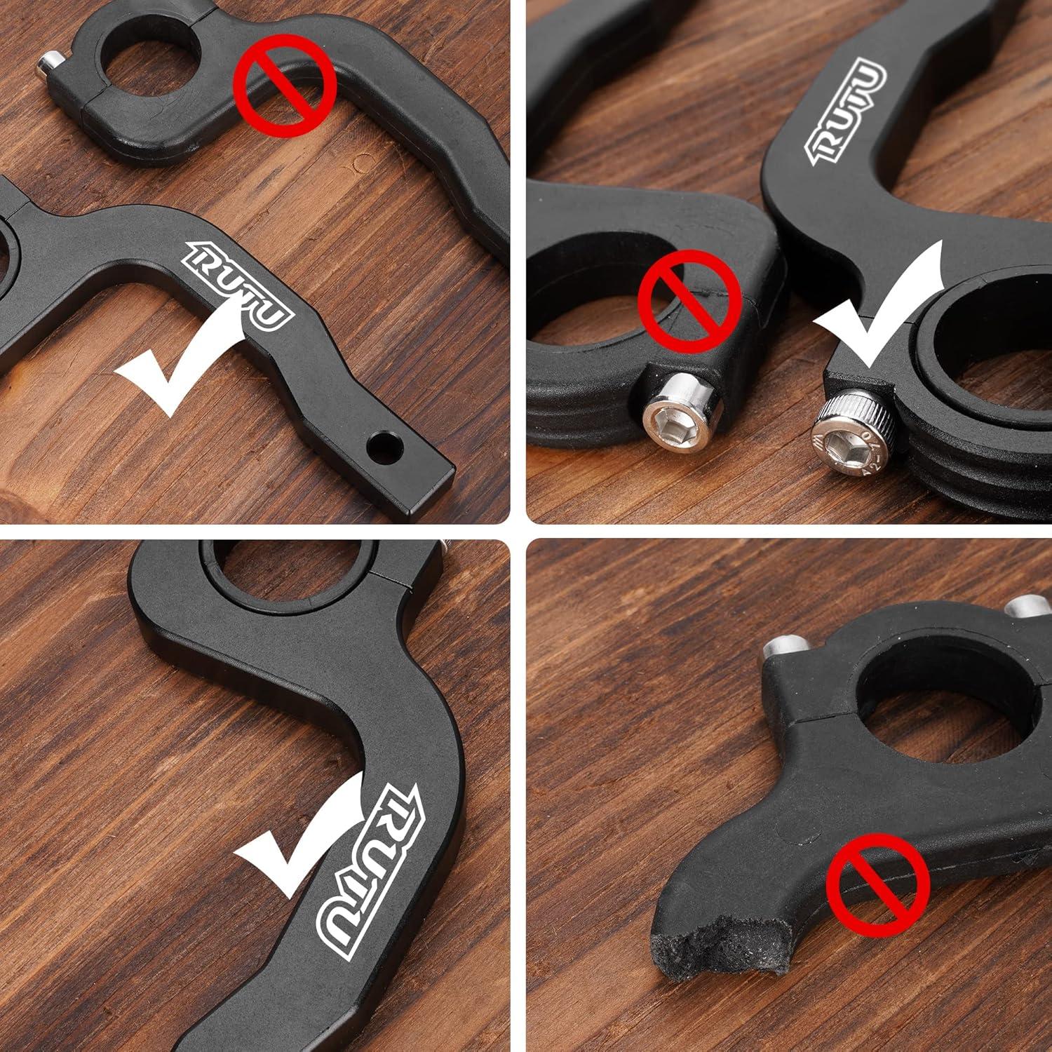 Protectores de Manos RUTU para Motocicleta 22mm - Negro