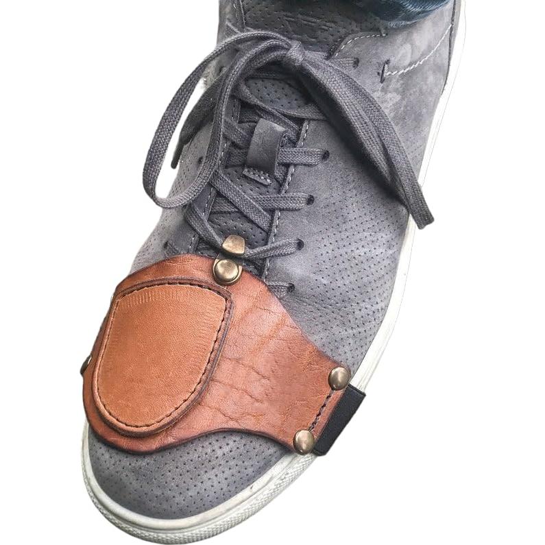 Cubierta Protectora de Botas para Motocicleta Cuero Marrón