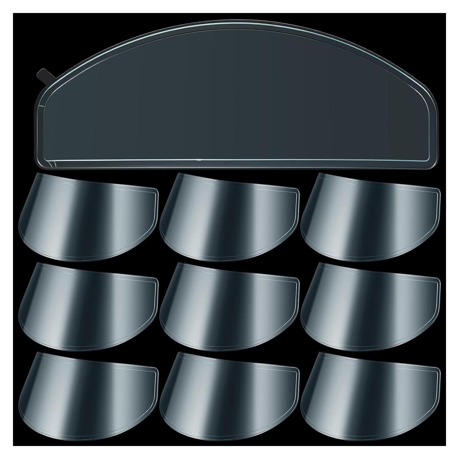 Viseras Antivaho para Casco de Motocicleta Kingdder - 10 Piezas