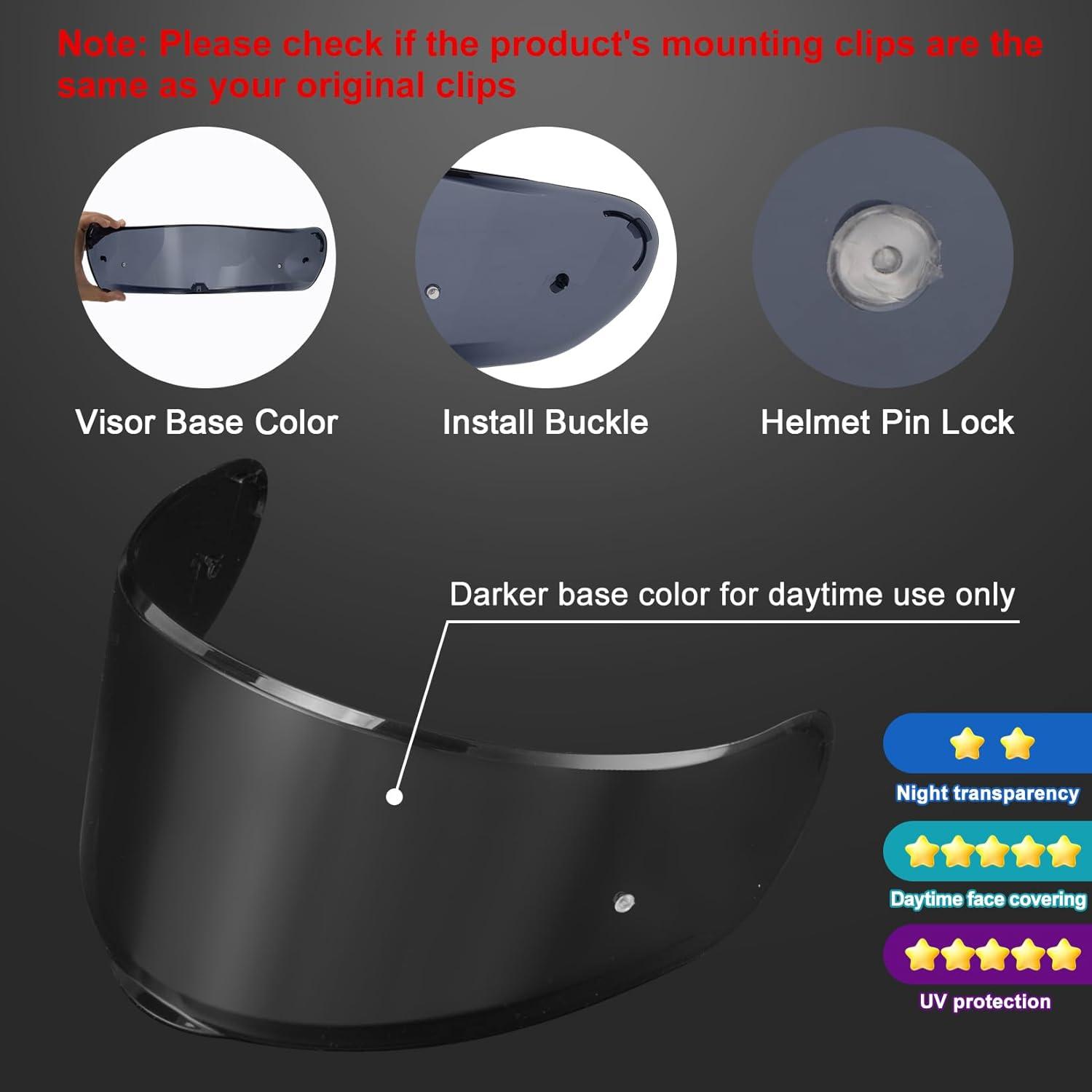 Visera de Casco PSLER Sedici Strada 2 y 3 - Negro Oscuro