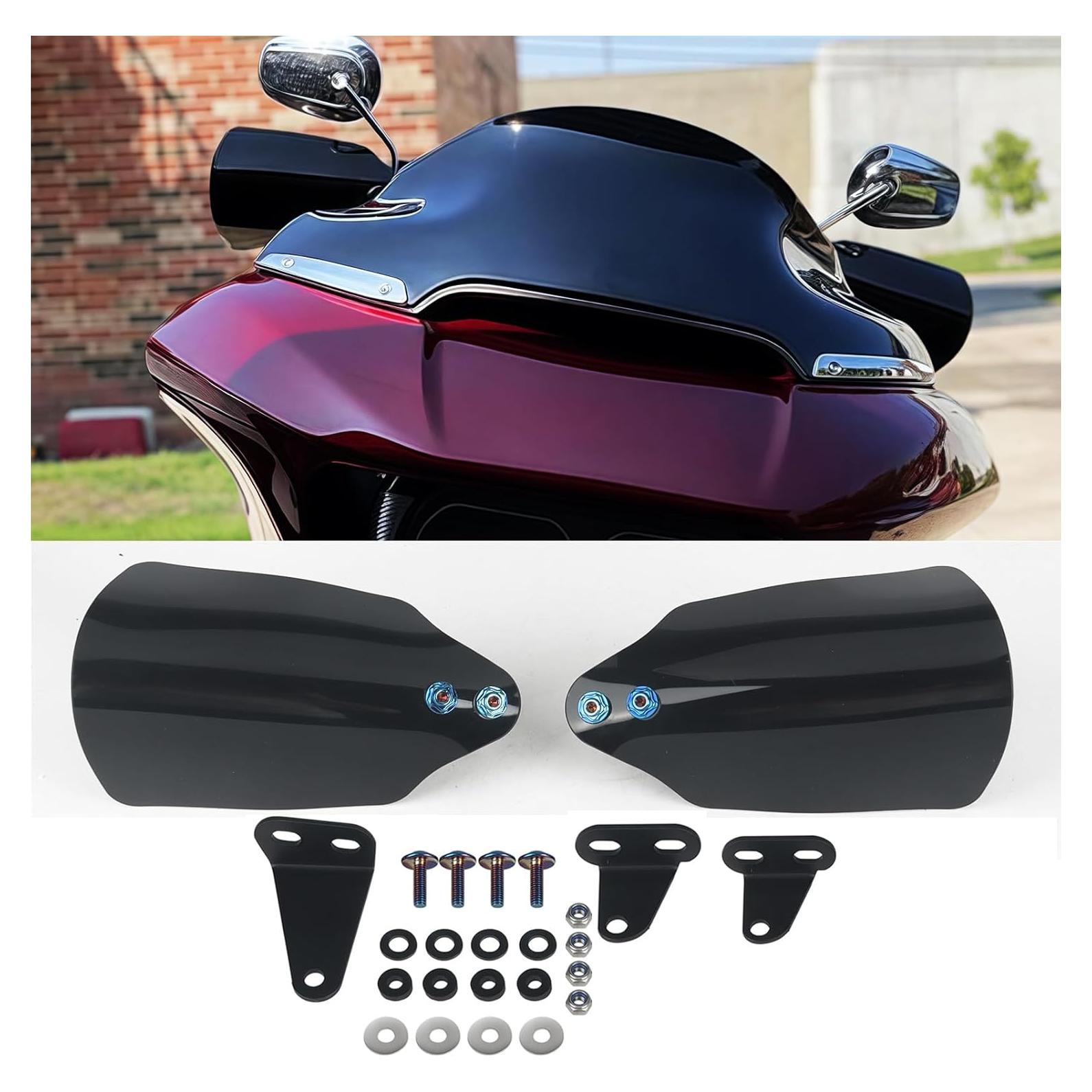 Protector de Manillar RUNNING PANTHER para Harley 2018-2023 Negro