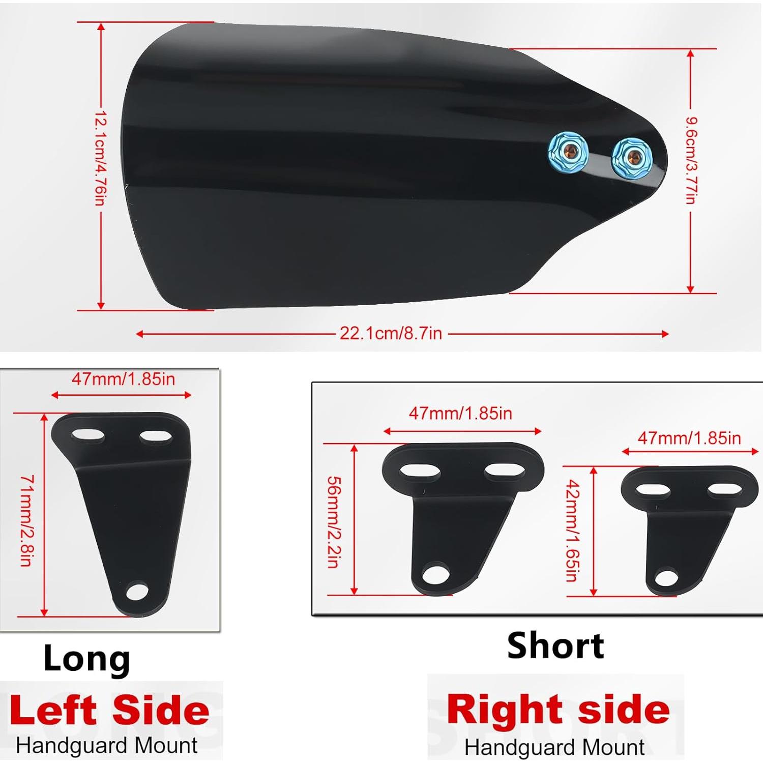 Protector de Manillar RUNNING PANTHER para Harley 2018-2023 Negro