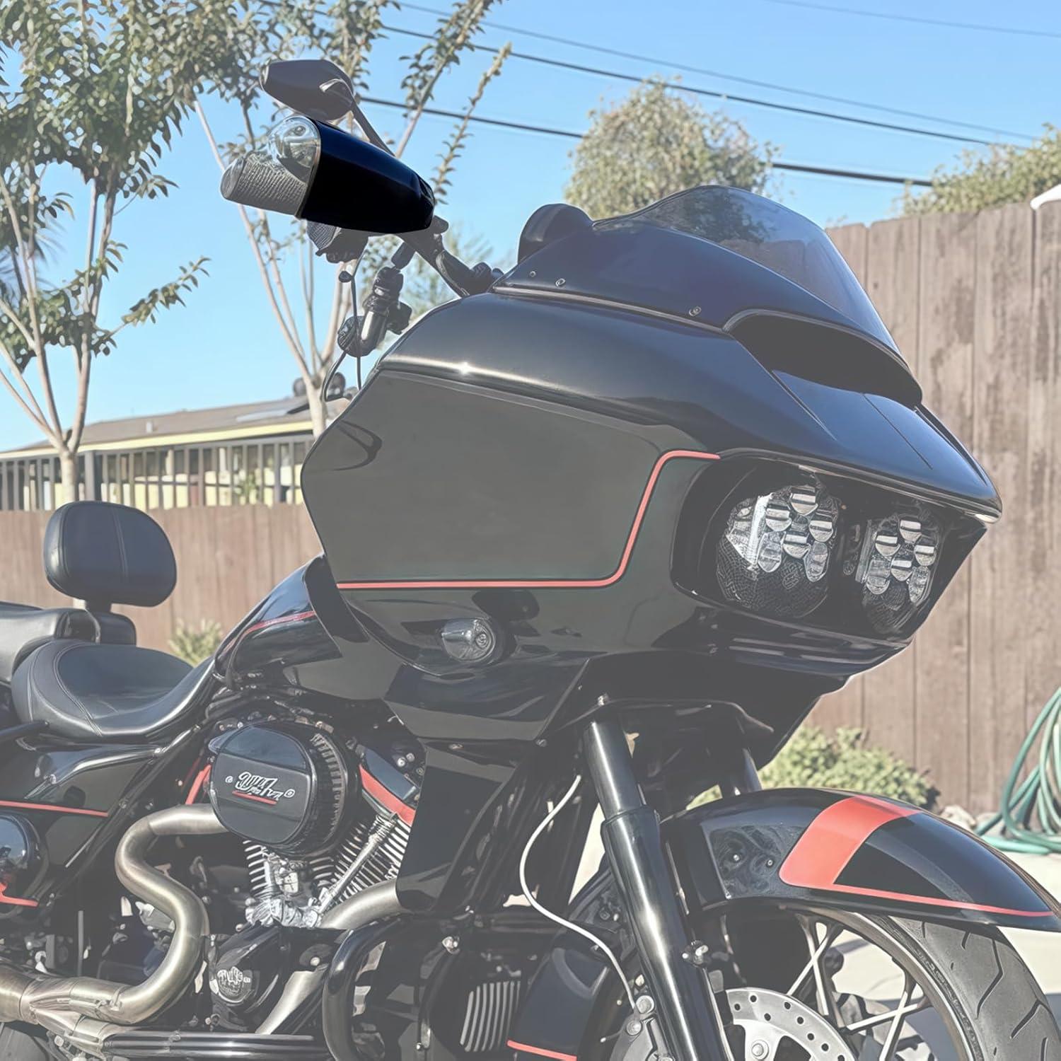 Protector de Manillar RUNNING PANTHER para Harley 2018-2023 Negro