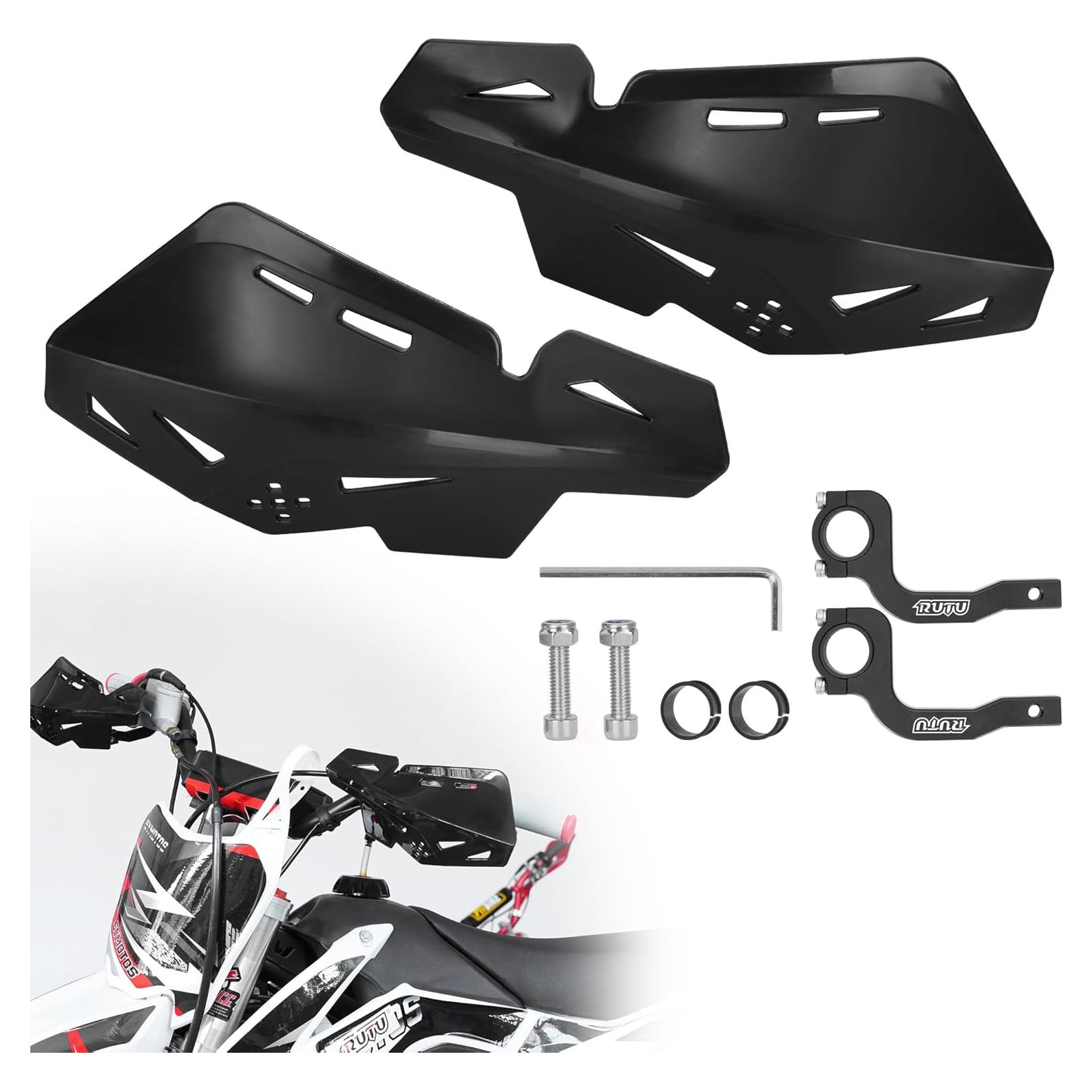 Protectores de Manos JIAYAN 22mm para Motocicleta y ATV - Negro