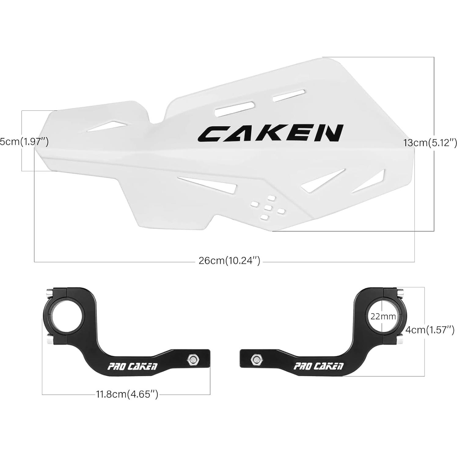 Protectores de Manos Universales PRO CAKEN 22mm y 28mm Blanco