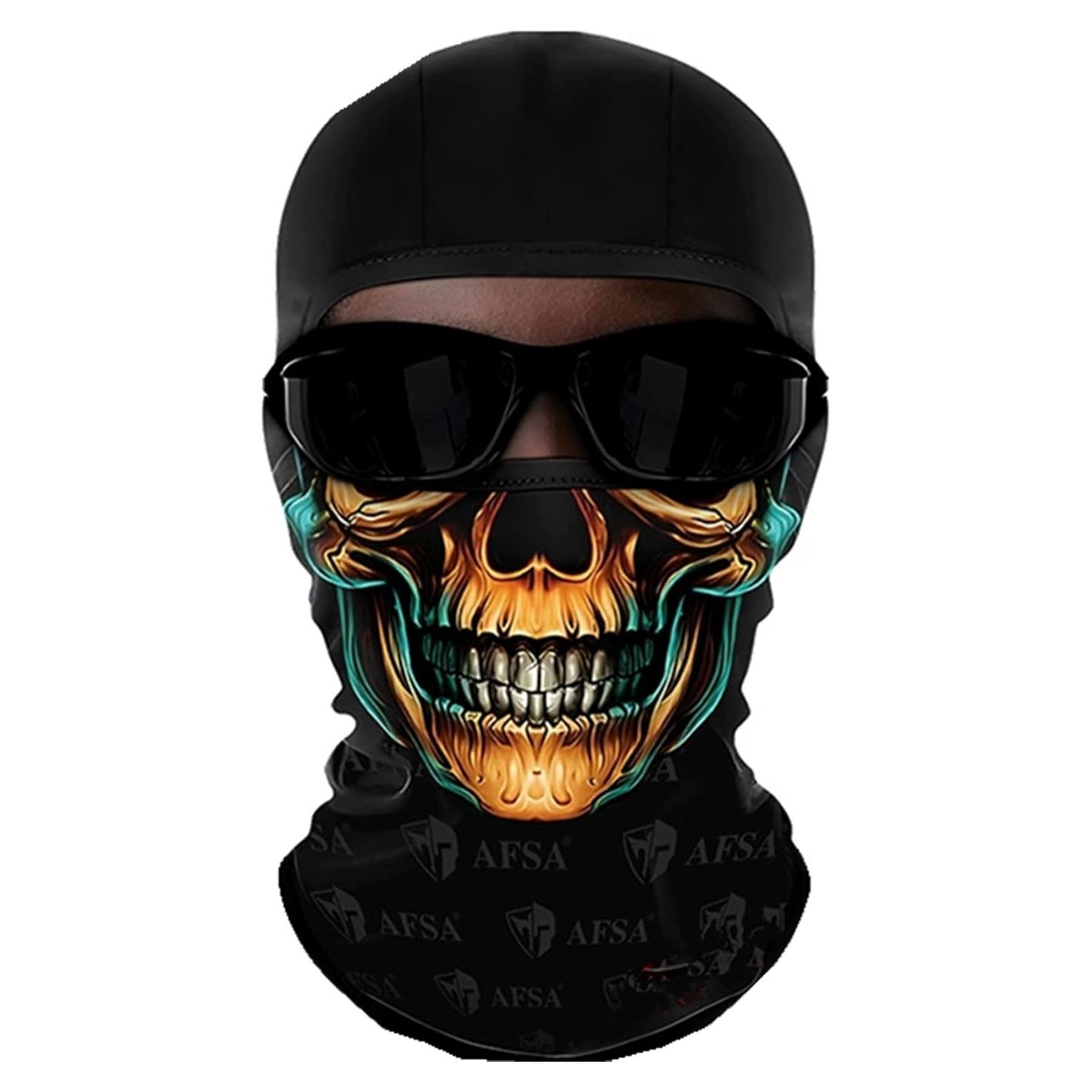 Máscara Balaclava 3D WYSUMMER Unisex Amarilla para Motocicleta