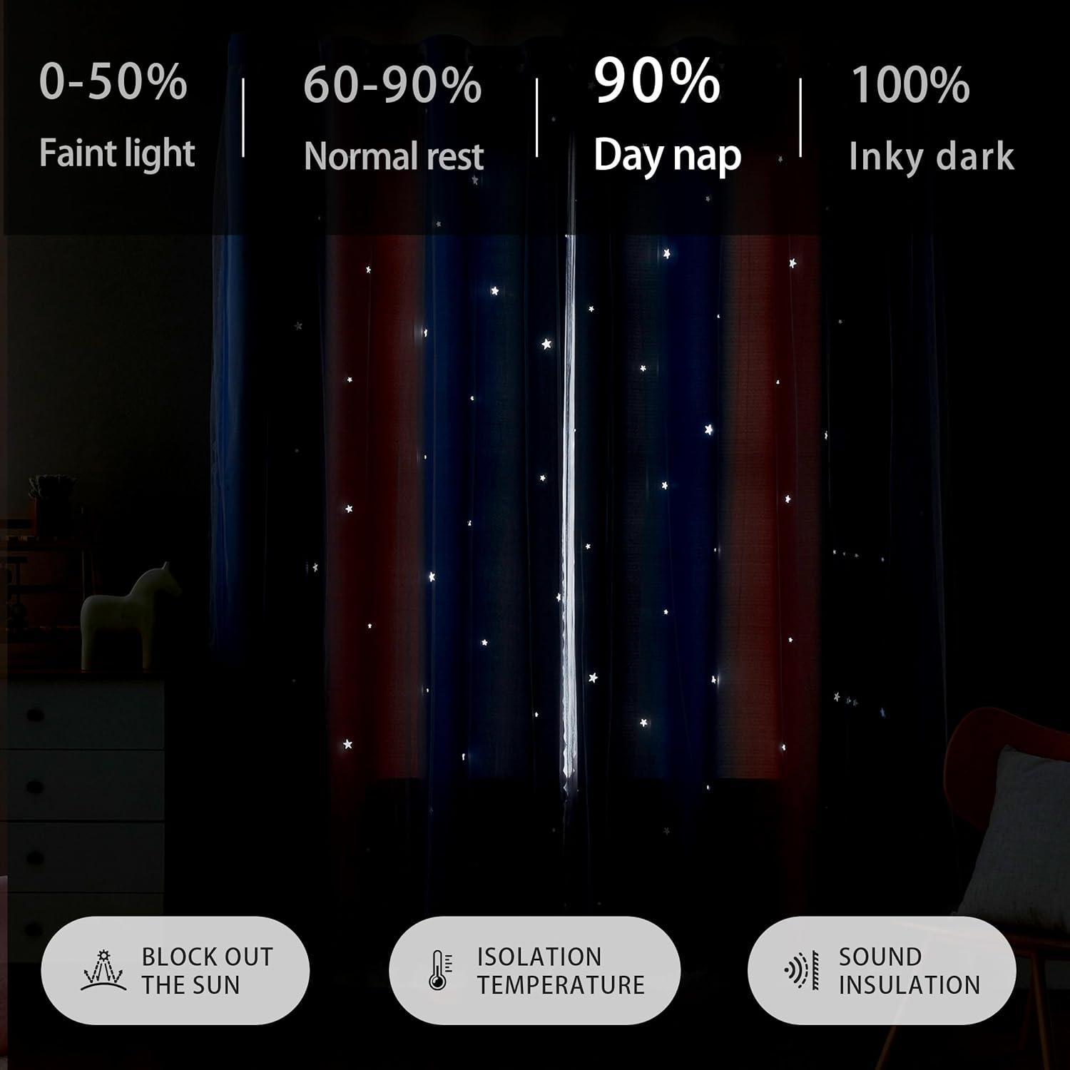 Cortina Opaca XiDi Rosa Púrpura 84x86 cm para Niñas