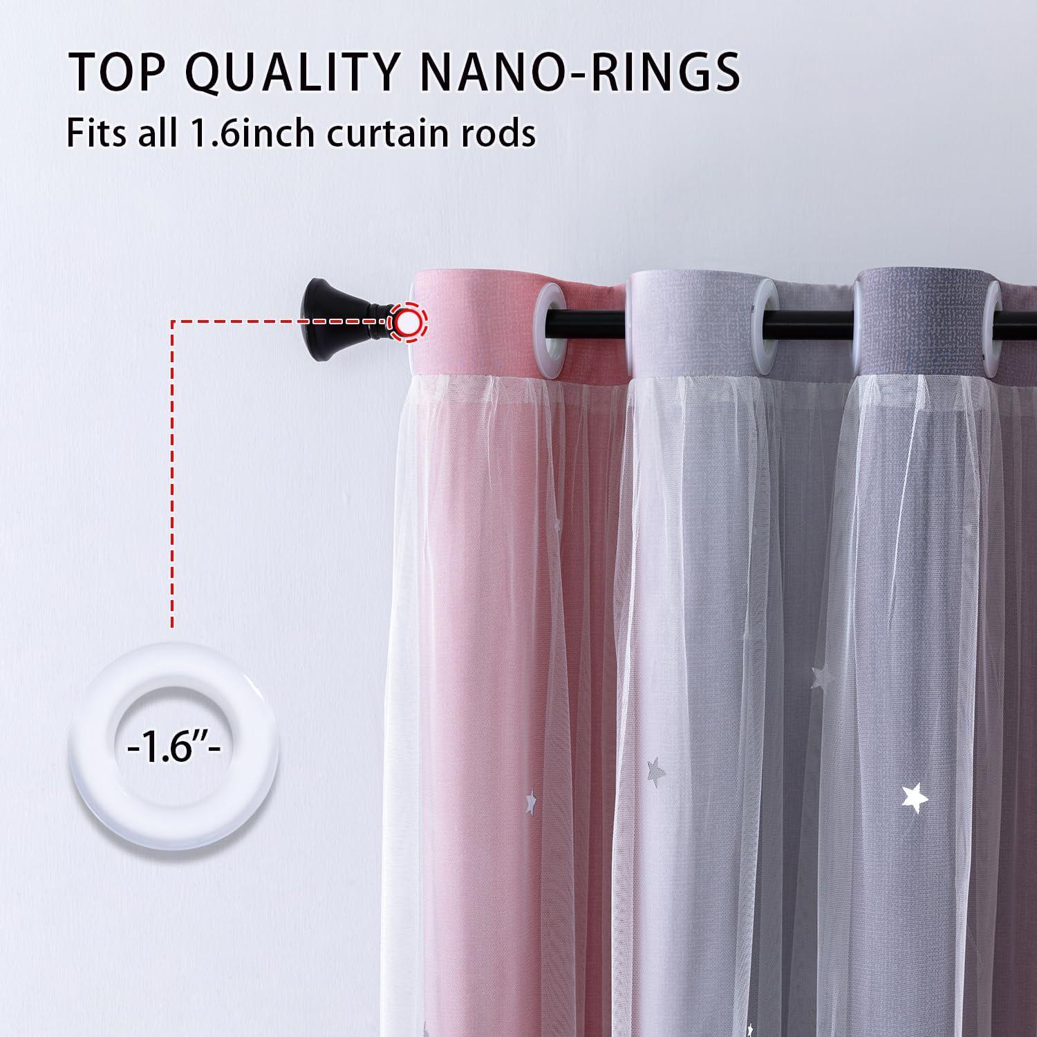 Cortina Opaca XiDi Arcoíris para Dormitorio de Niñas Rosa