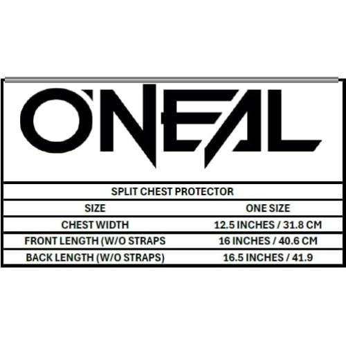 Protector de Pecho O'Neal Holeshot Negro Mediano/Grande