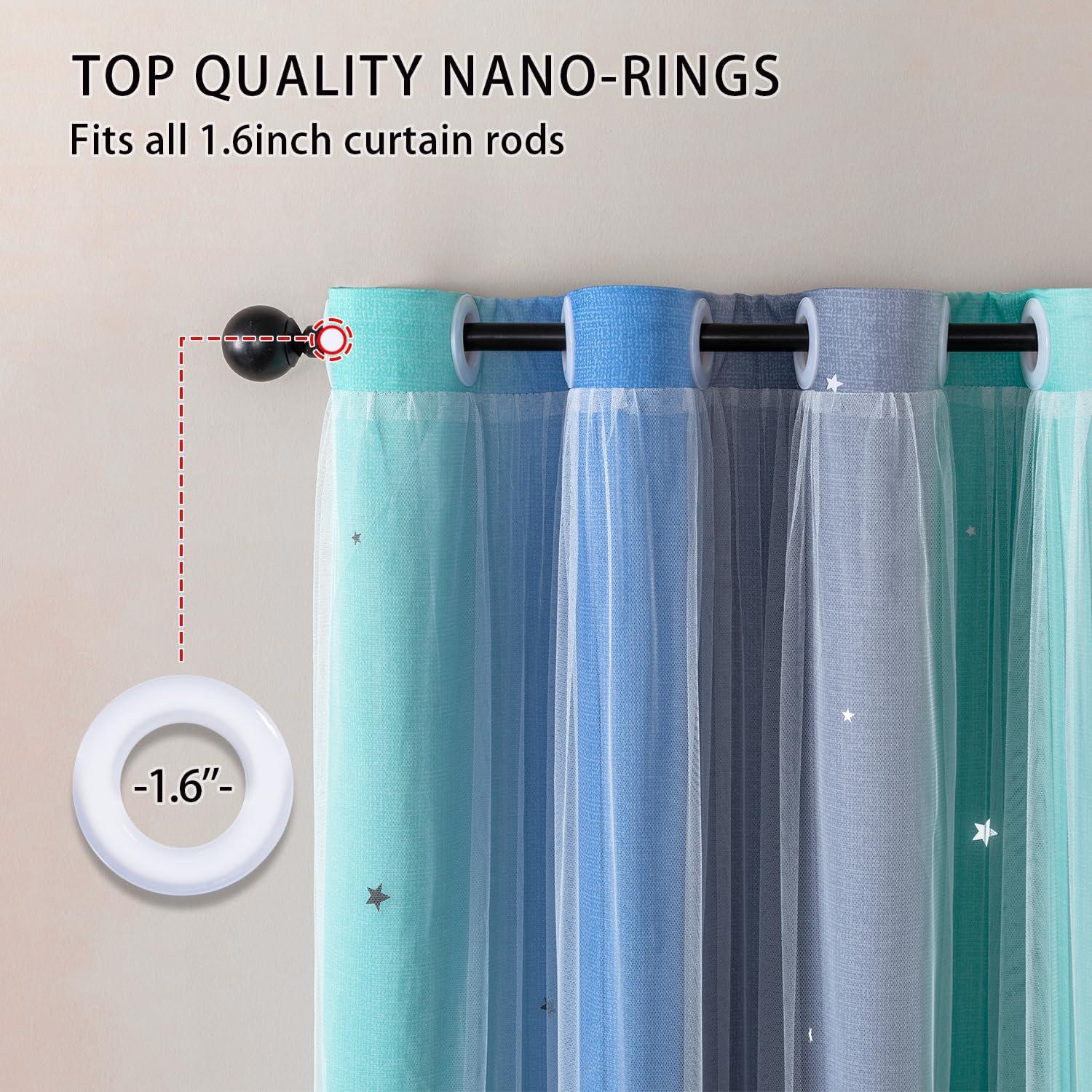 Cortina Opaca XiDi Arcoíris para Dormitorio de Niñas