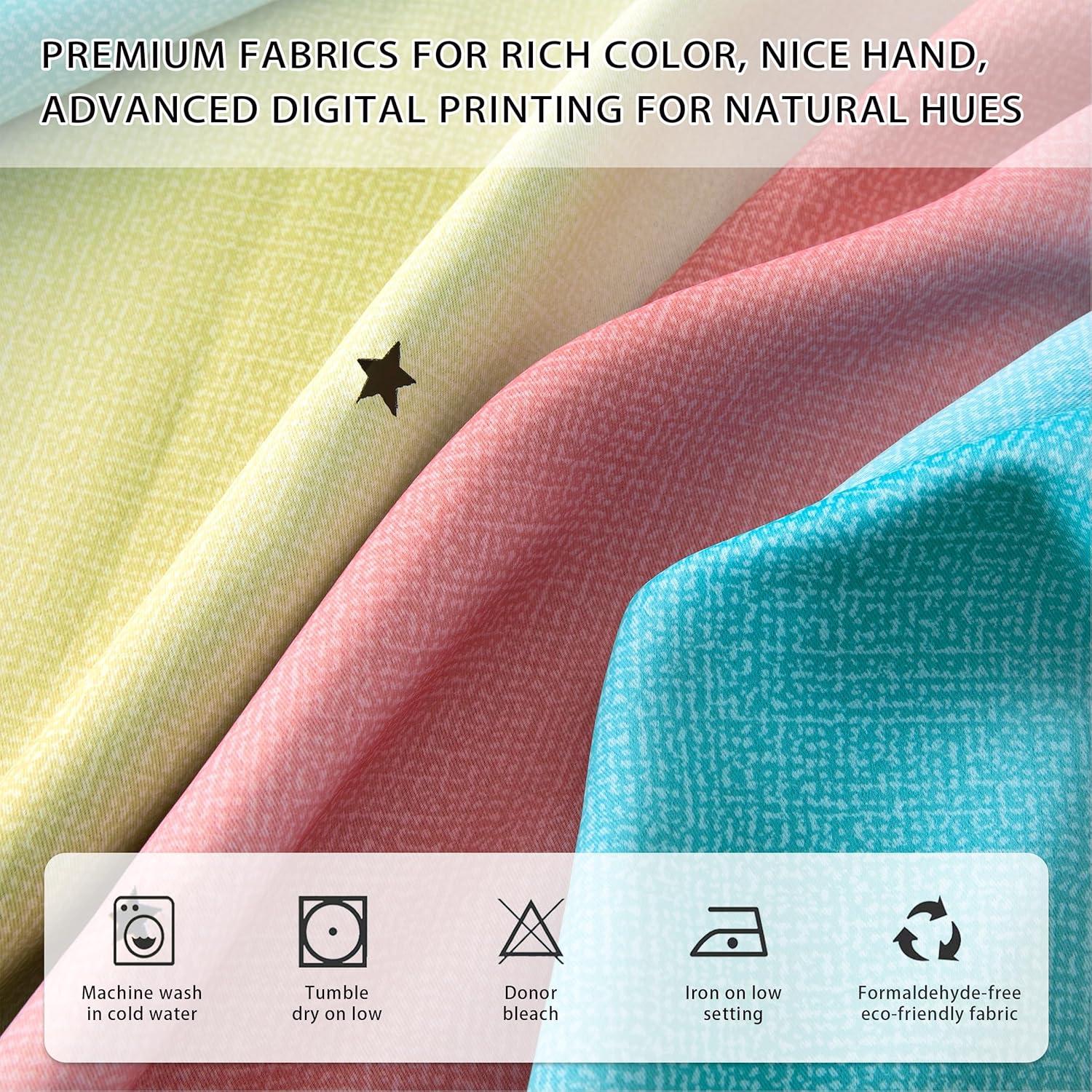 Cortina Opaca XiDi Arcoíris para Niños Rosa Azul 52x72 cm