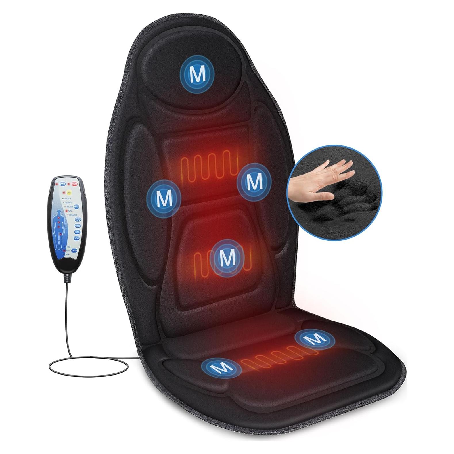 Masajeador de Espalda Snailax con Calor y Vibración 6 Motores