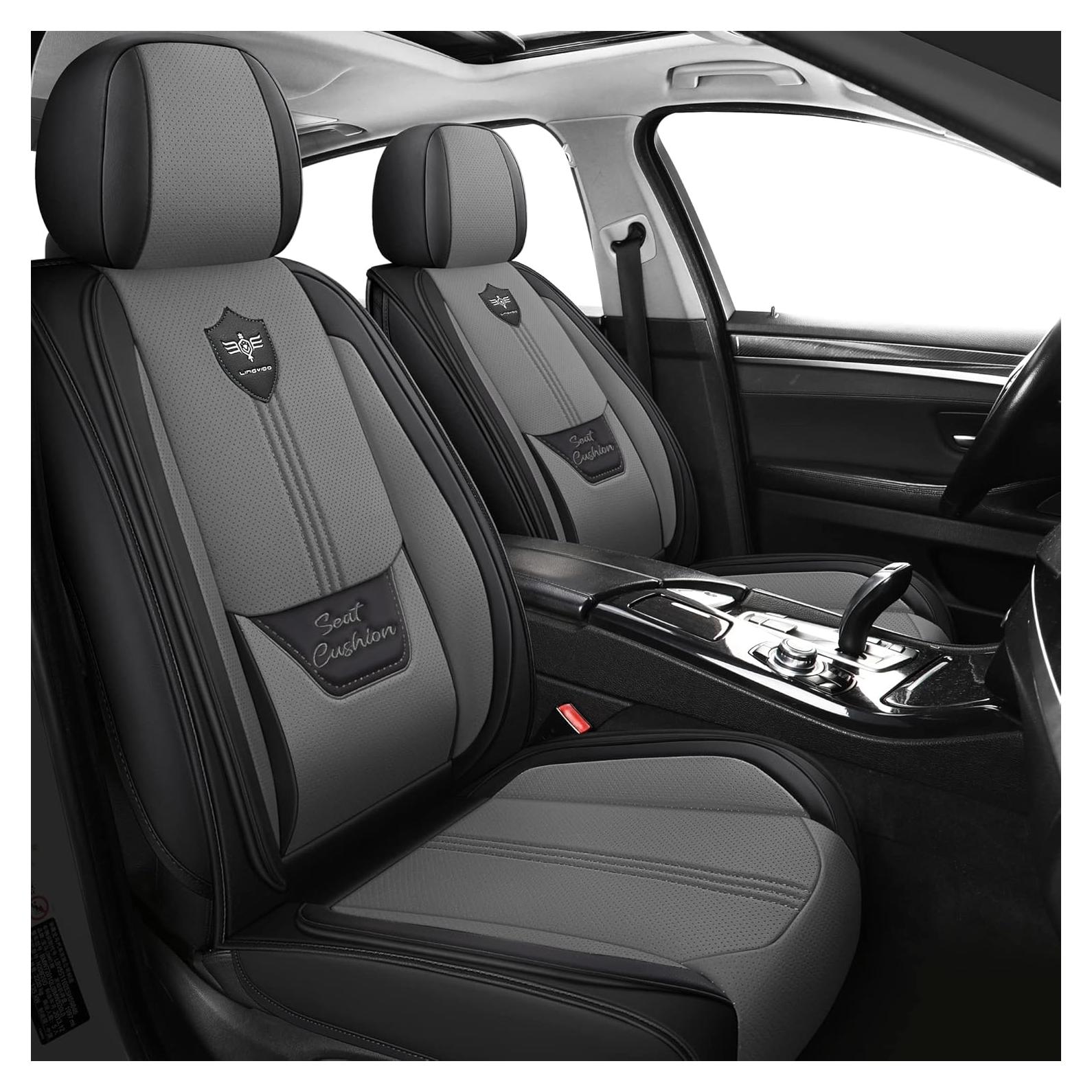 Funda de Asientos de Coche LINGVIDO Universal Gris 5 Juegos