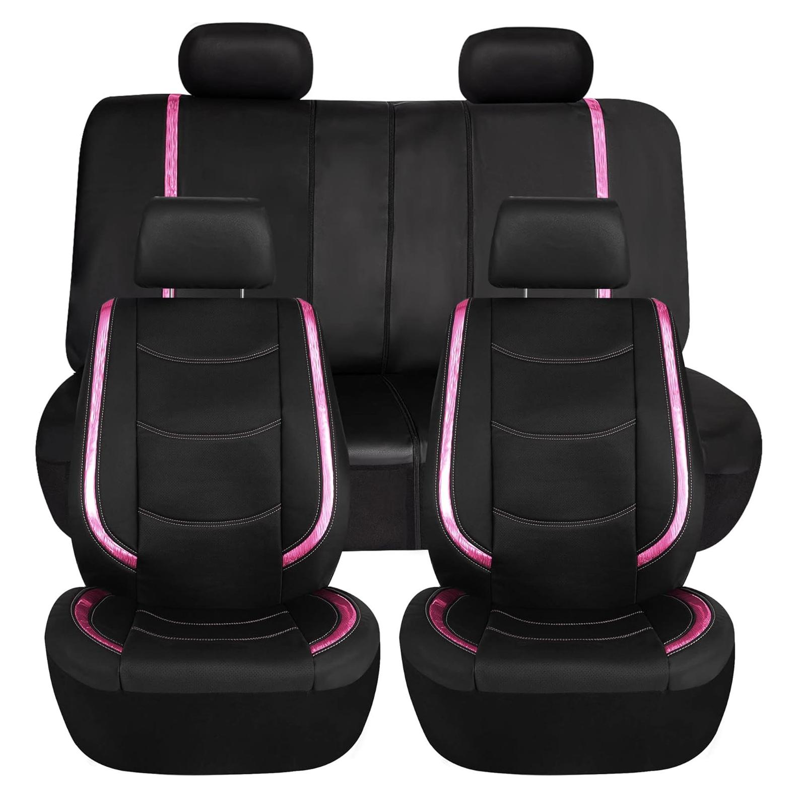 Cubiertas de Asiento de Coche TLH Rosa Galaxy Deluxe Universal