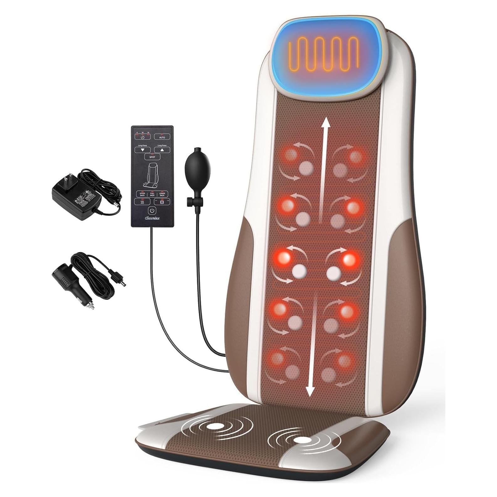 Masajeador de Espalda Shiatsu Comrelax con Calor 25x15cm