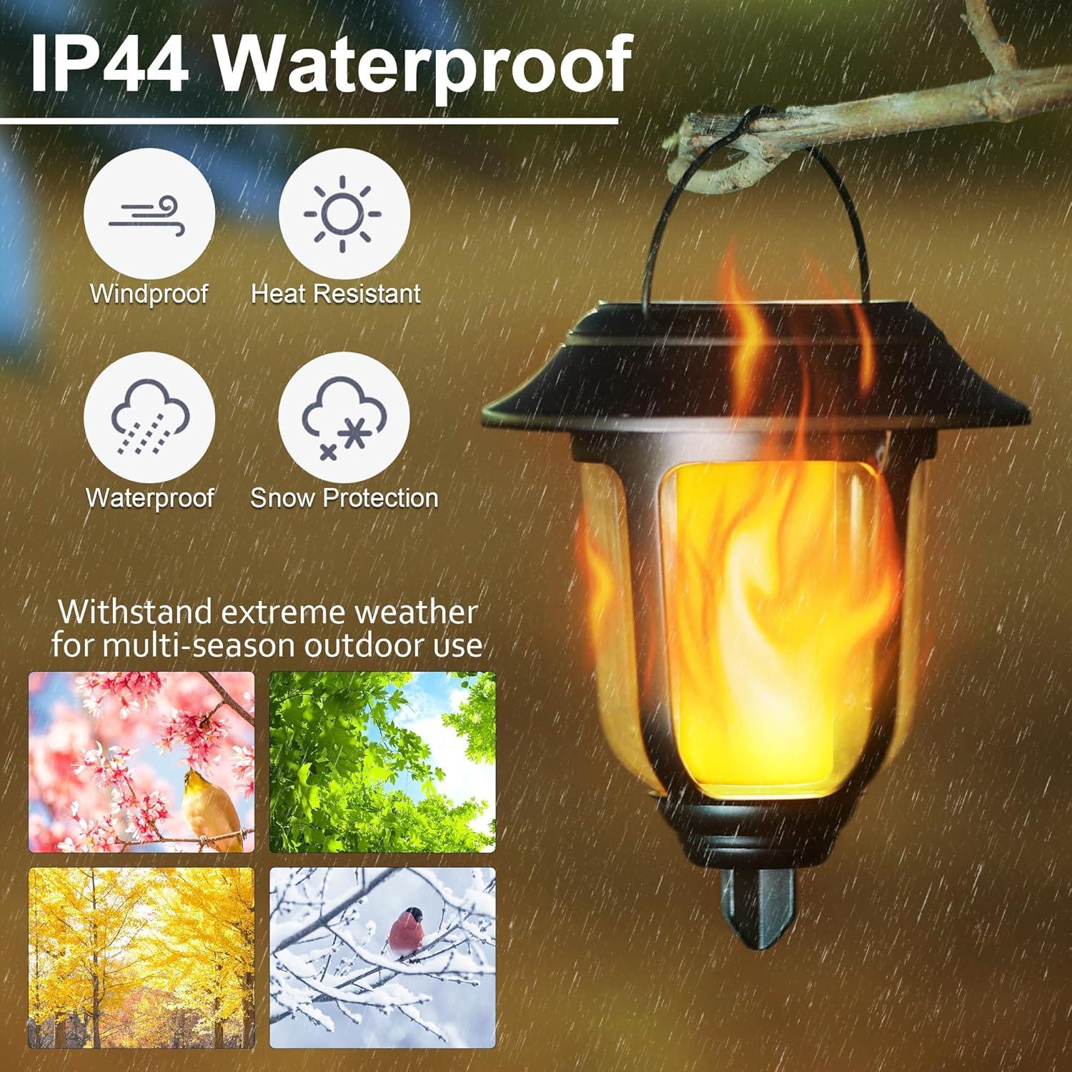 Luces de Llama Solar Dynaming para Jardín - Paquete de 6