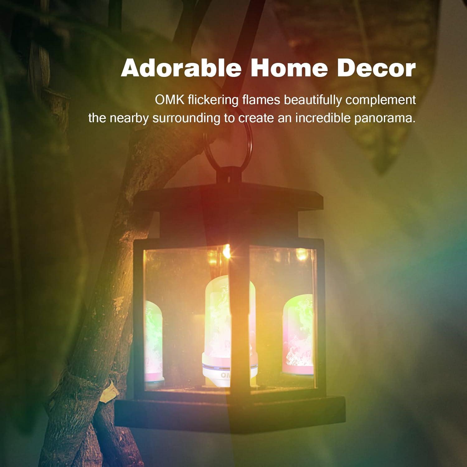 Bombillas LED Efecto Llama OMK 2 Pack 12.7cm Decoración