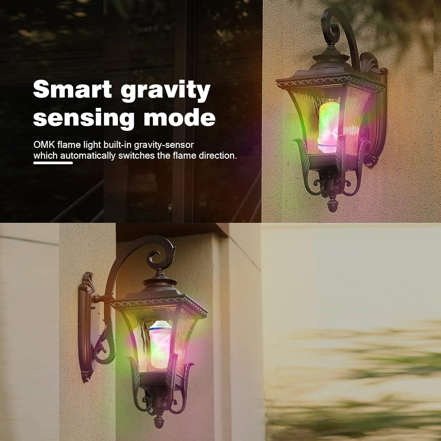 Bombillas LED Efecto Llama OMK 2 Pack 12.7cm Decoración