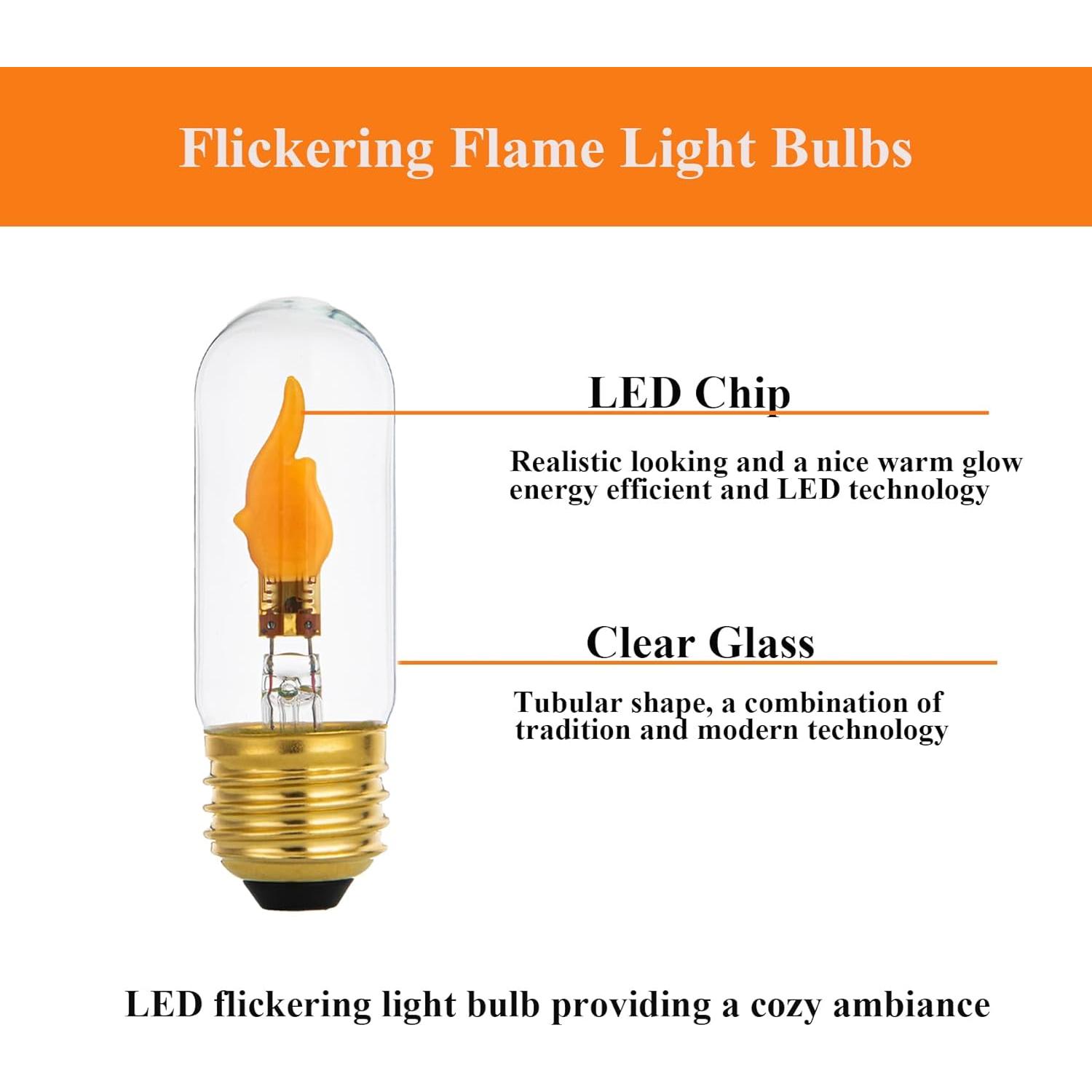 Bombilla LED Parpadeante E26 SHUWDKAR 2 Unidades 10W