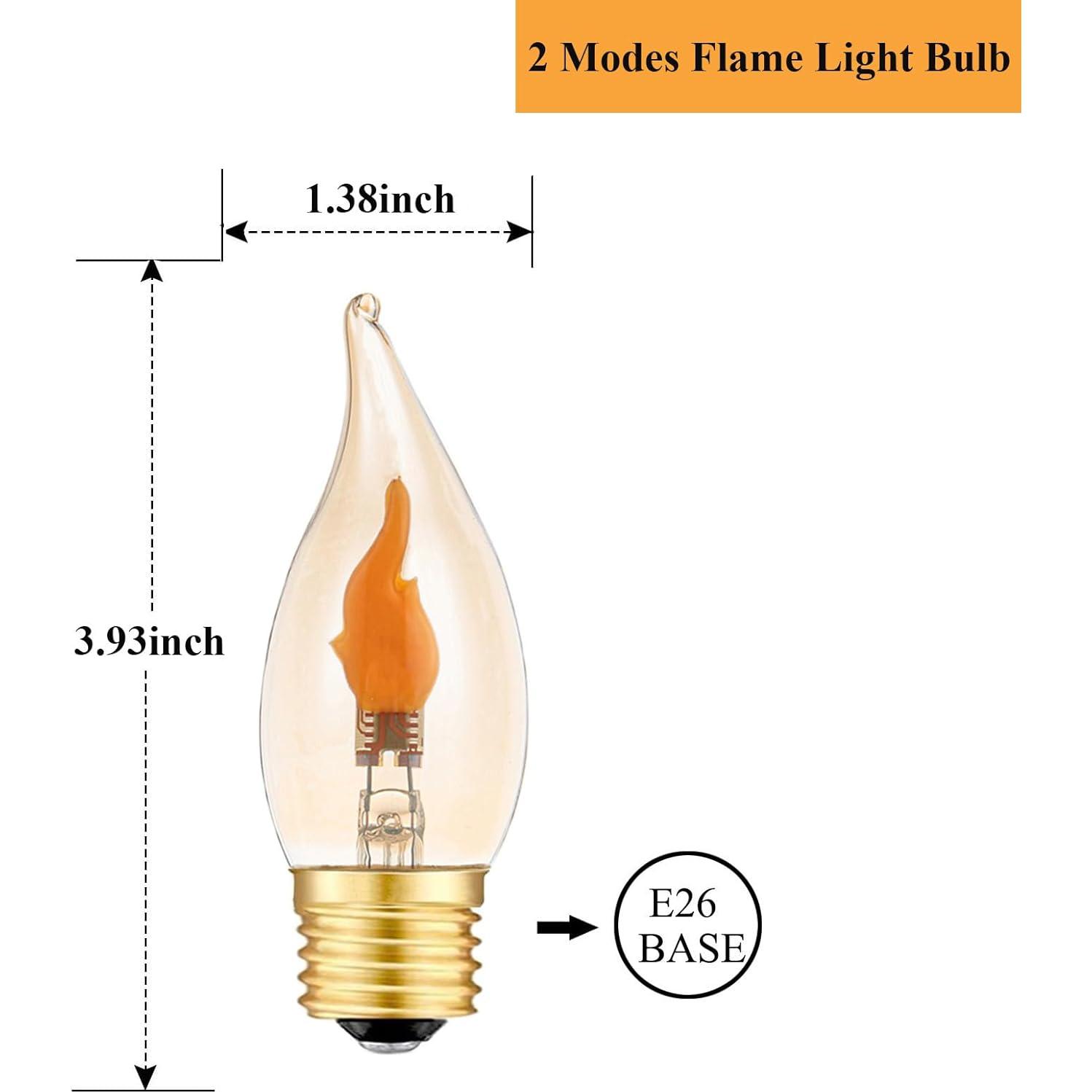 Bombilla LED E26 Efecto Llama Parpadeante Sunaiony - 2 Modos