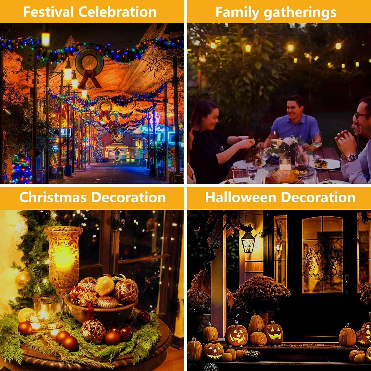 Bombillas LED E26 de Llama Simulada 3W - 4 Paquete