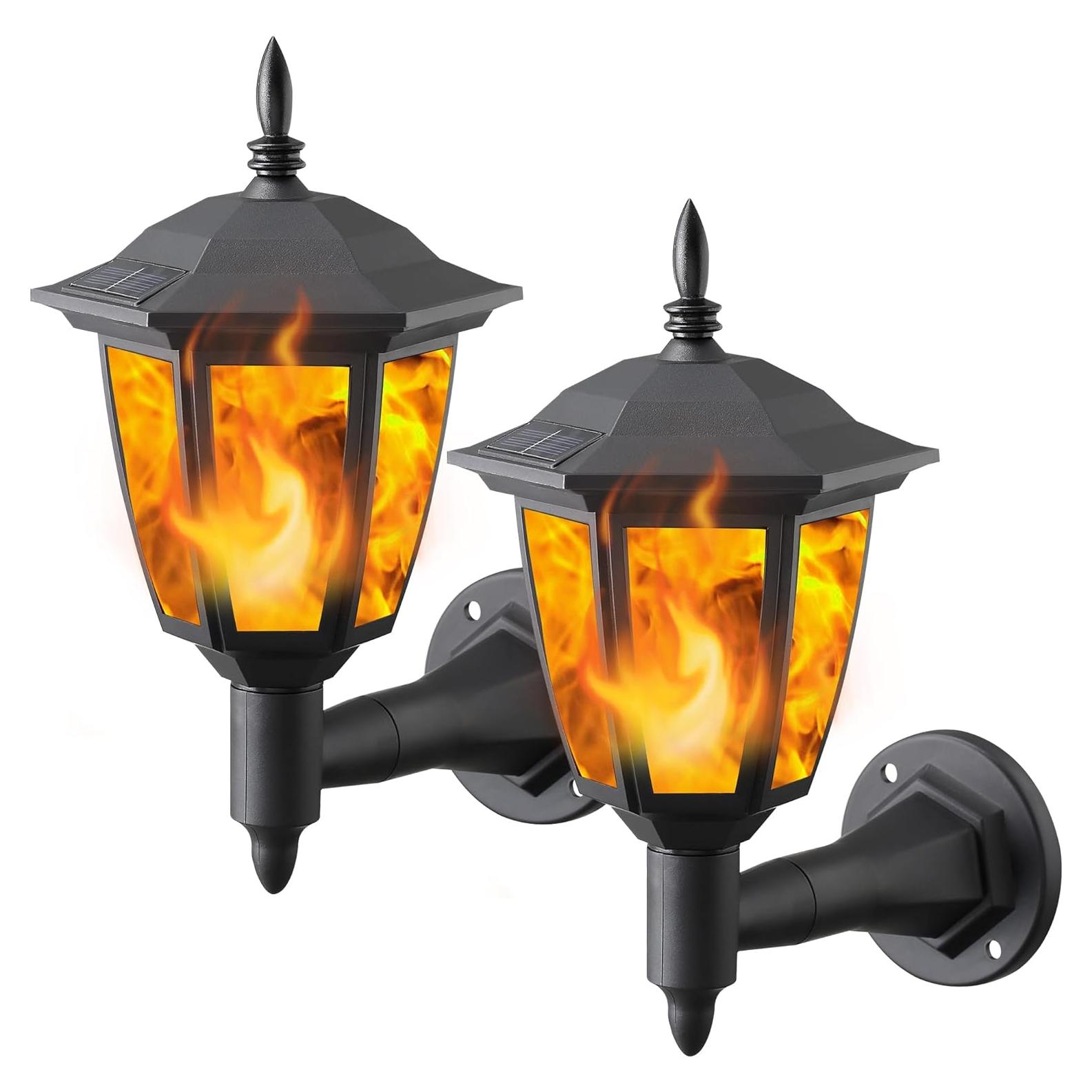 Dynaming Lámparas de Pared Solares LED con Llama 2 Piezas