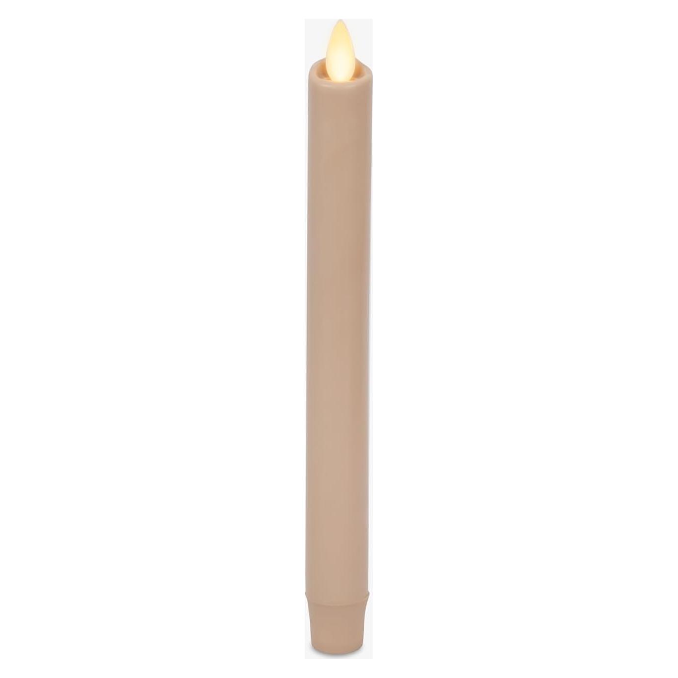 Vela Taper Sin Llama Luminara Crema Irlandesa 24.13 cm